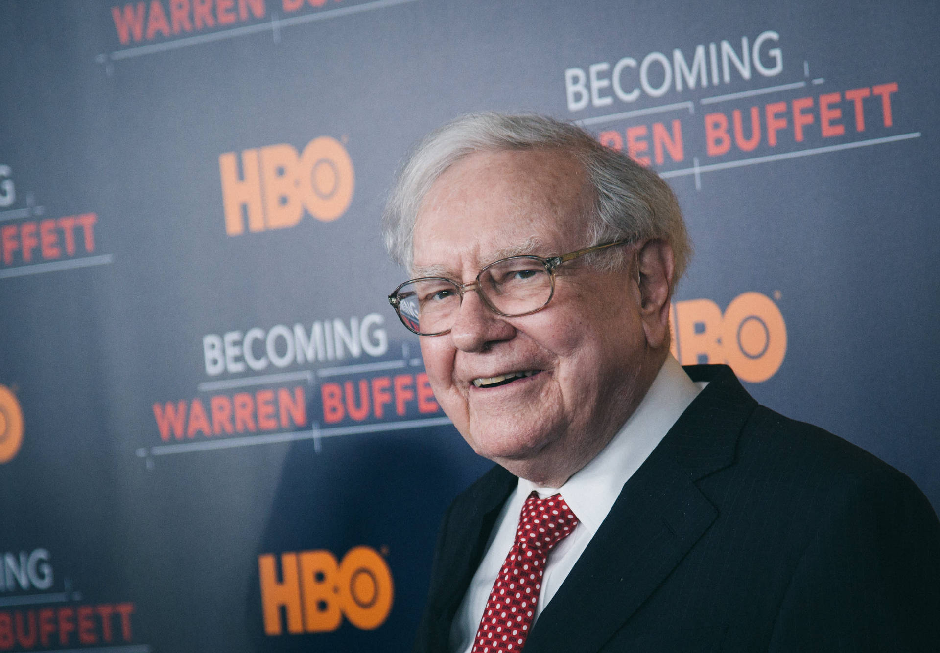 Legendary Investor Warren Buffett At Hbo Screening Event. Background