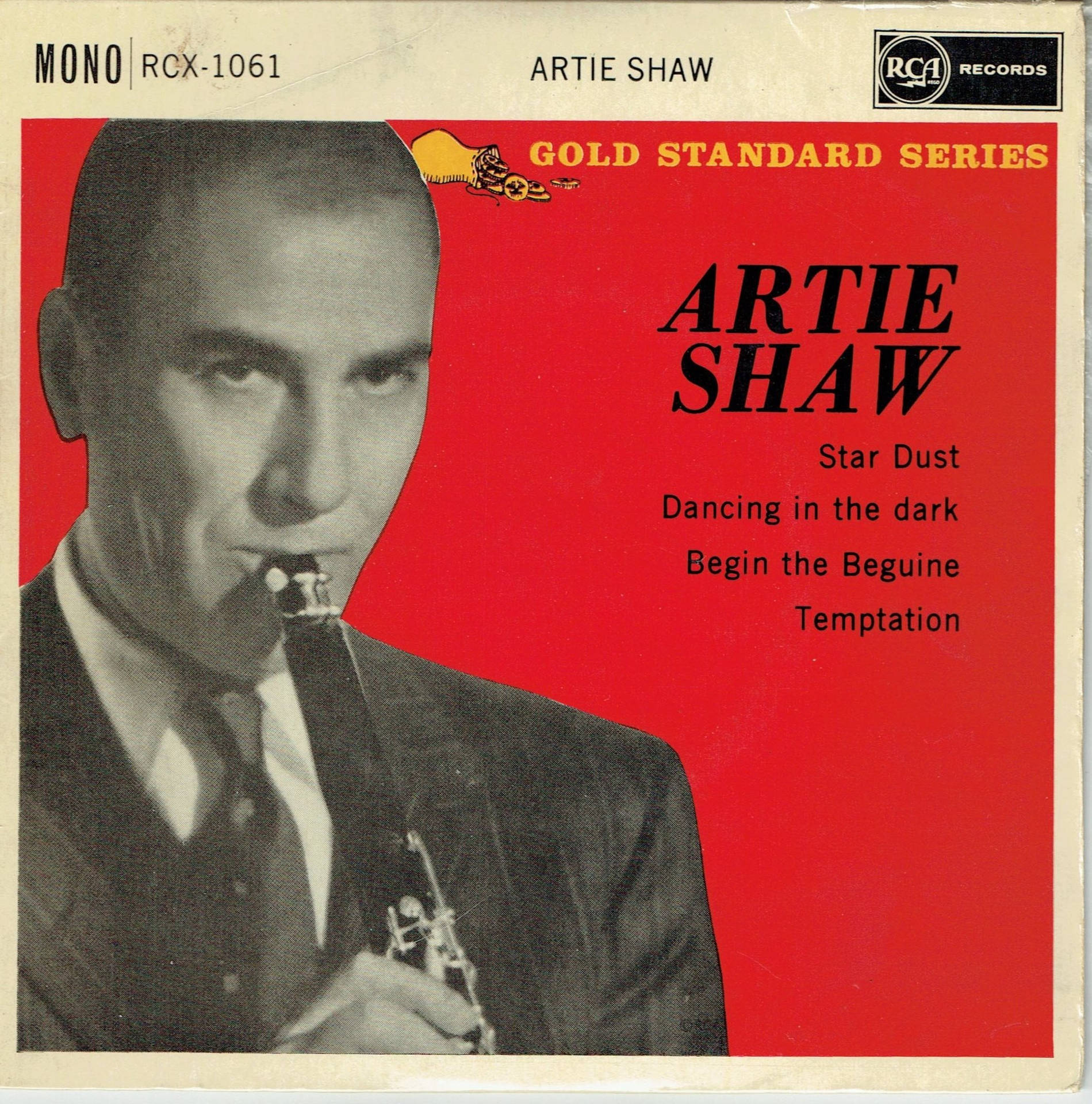 Legendary Jazz Musician Artie Shaw's Gold Standard Series Album Cover