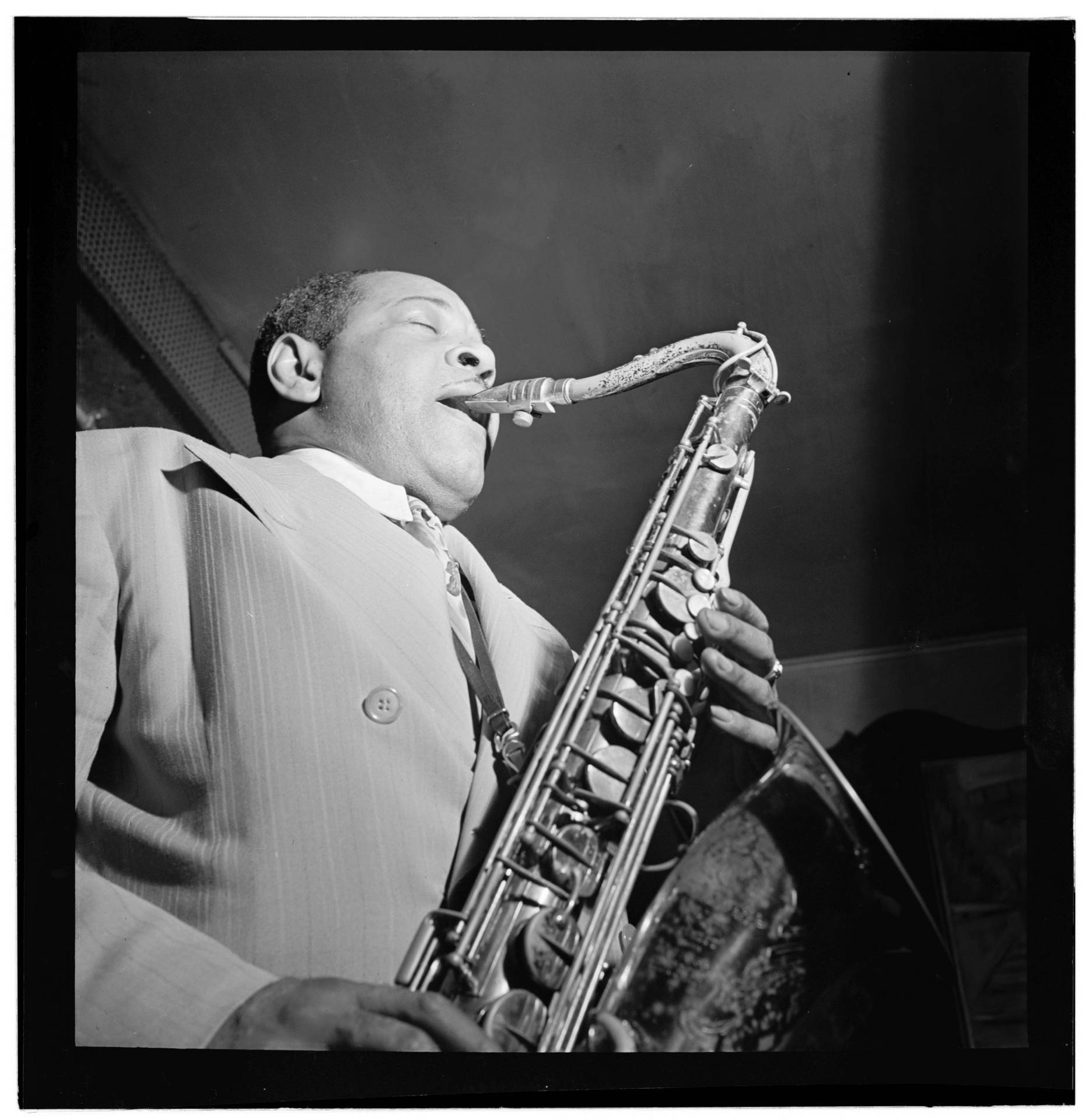 Legendary Jazz Musician Coleman Hawkins In Action