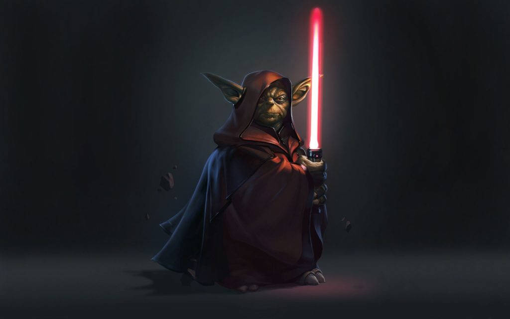 Legendary Jedi Master, Yoda In Meditation Background