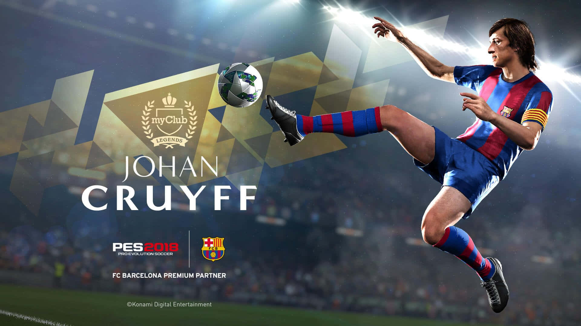 Legendary Johan Cruyff In Fc Barcelona Jersey