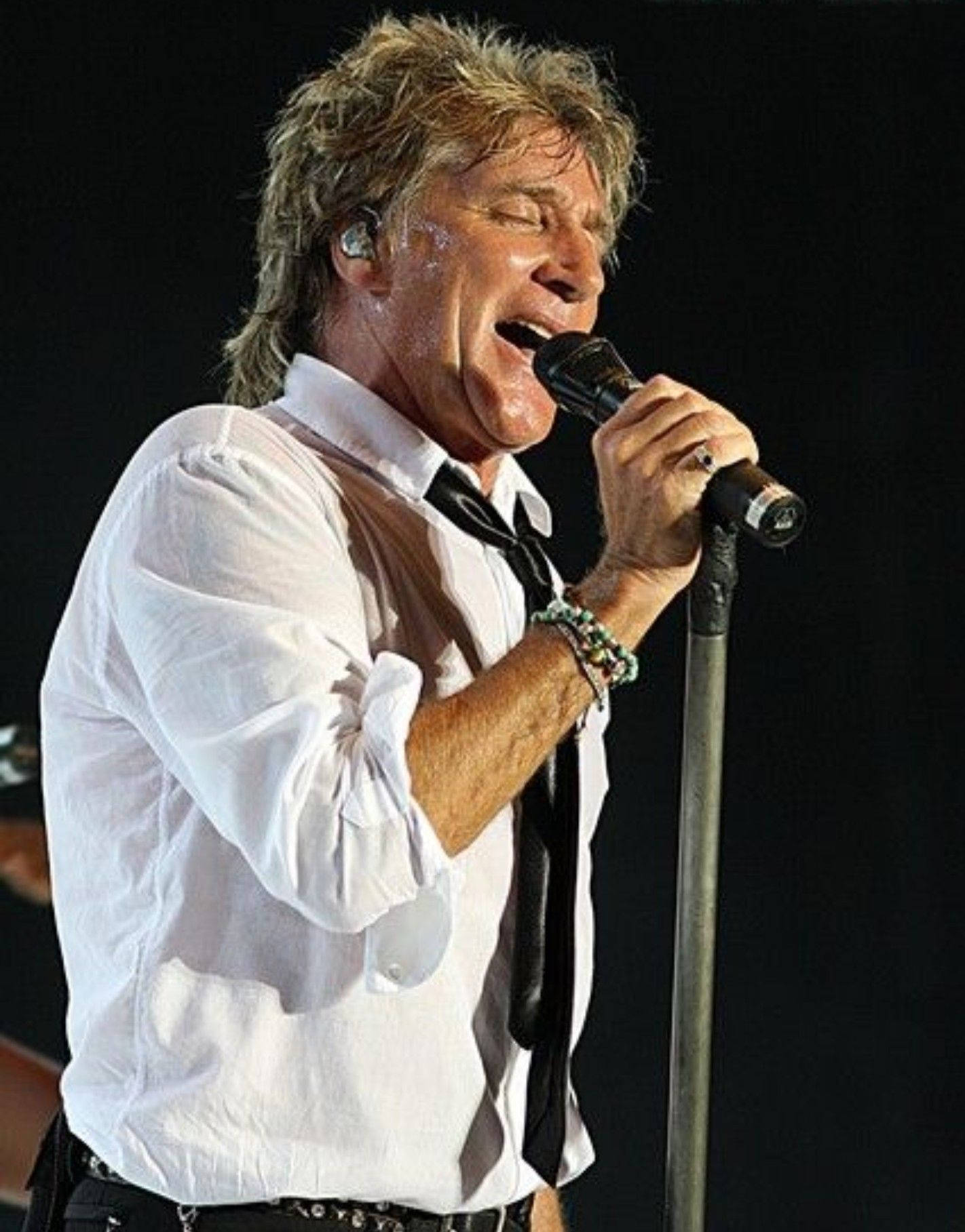 Legendary Musician Rod Stewart At The Plymouth Jazz Festival