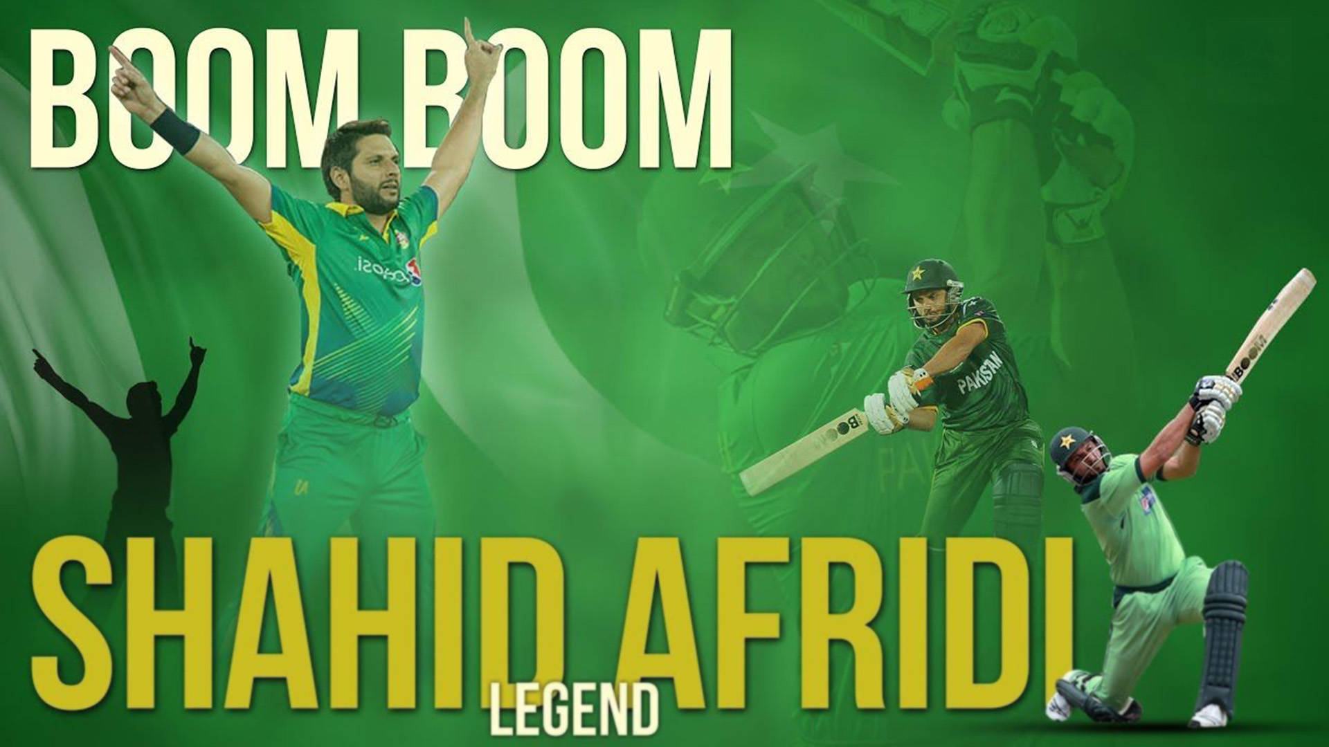 Legendary Pakistan Cricket Player, Shahid Afridi Background