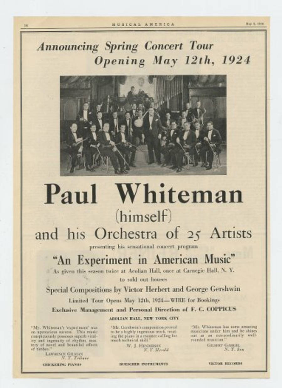 Legendary Paul Whiteman And His 25 Artist Orchestra