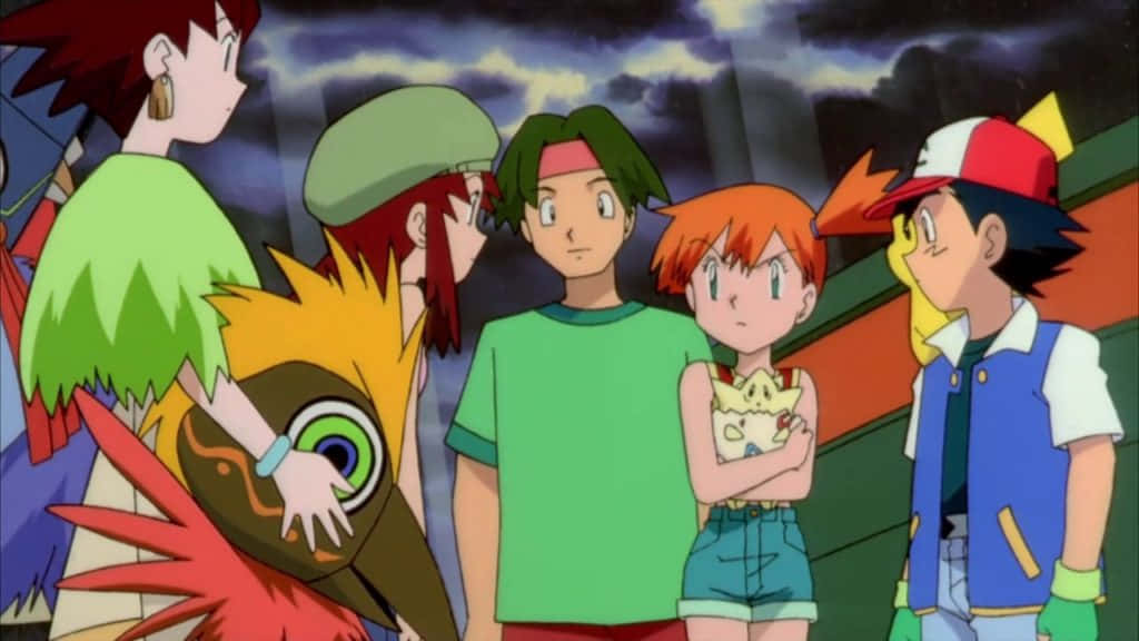 Legendary Pokemon Lugia Soaring In The Sky In Pokemon 2000 Movie Scene. Background
