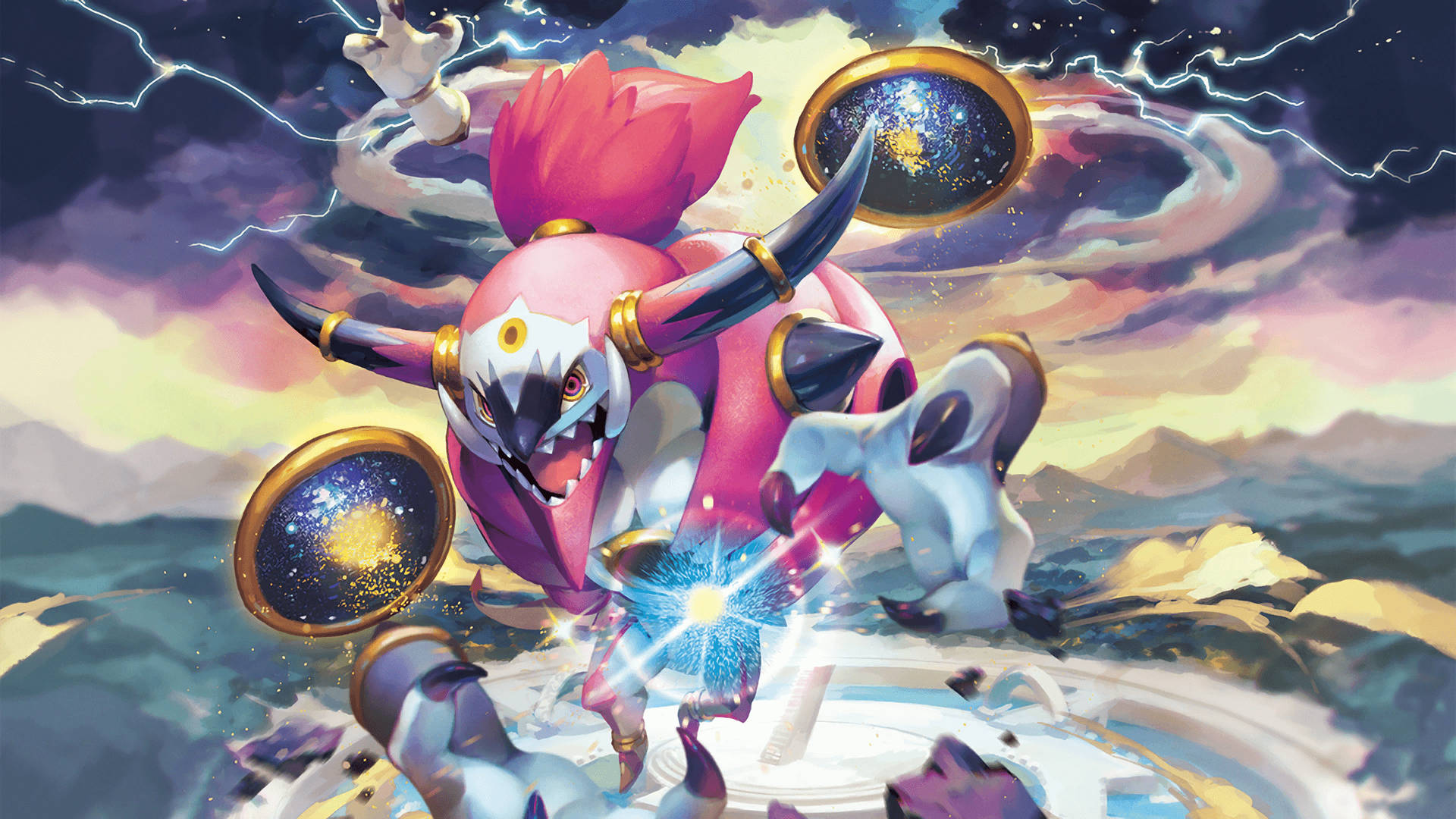 Legendary Pokémon Unbound Hoopa Ready For Battle Background