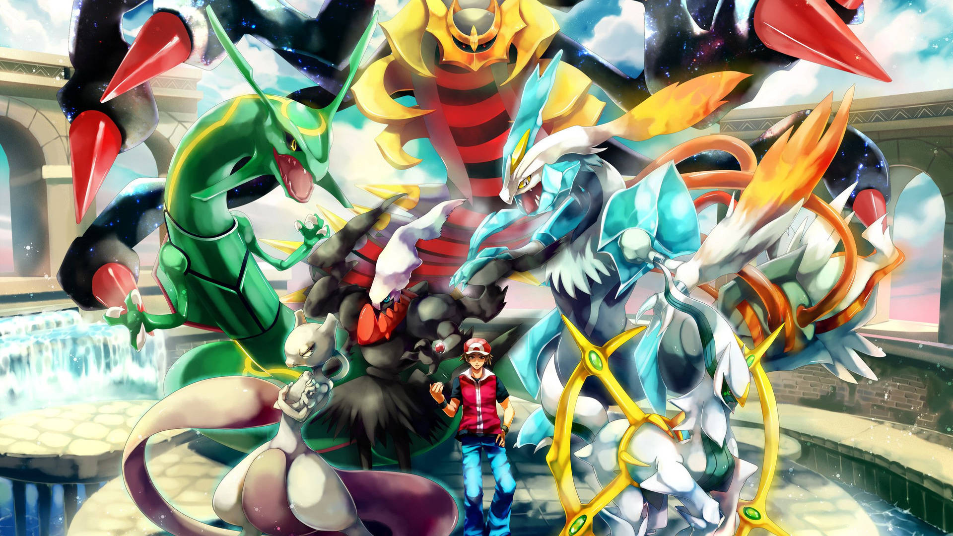 Legendary Pokemon With Arceus Background