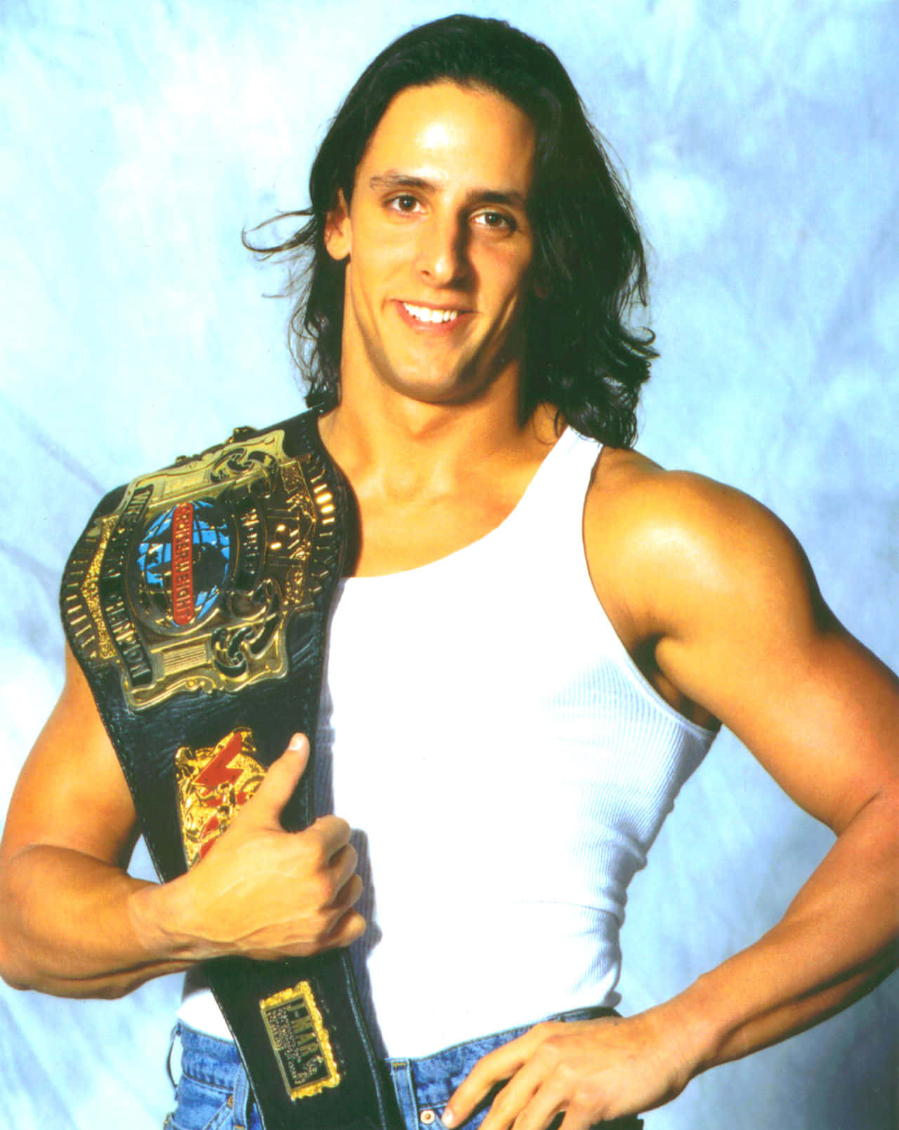 Legendary Pro-wrestler Billy Kidman With Long Hair Background
