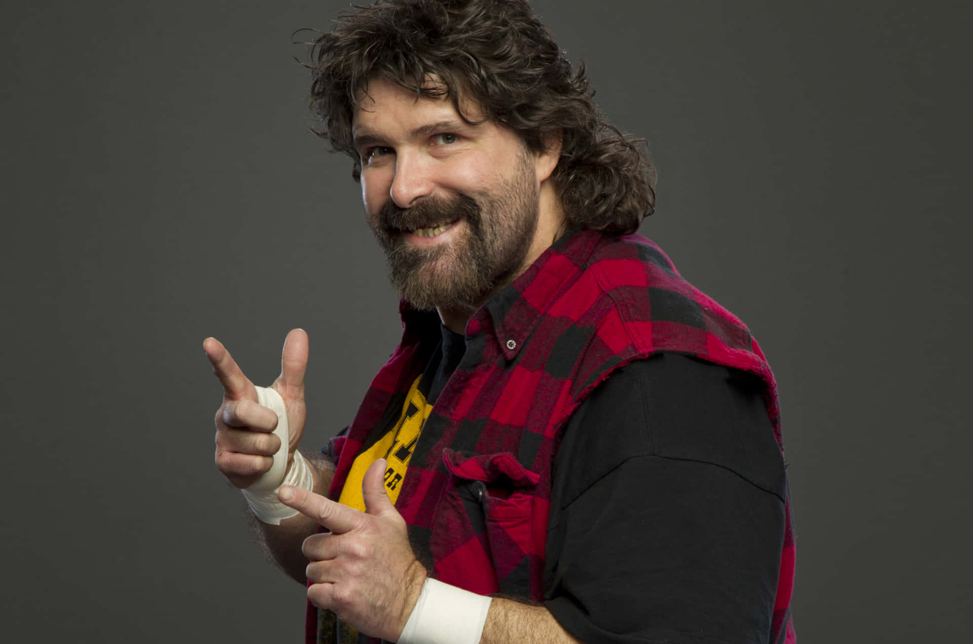 Legendary Pro-wrestler Mick Foley In Action
