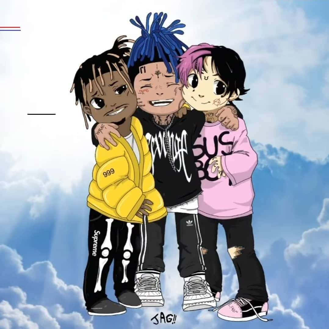 Legendary Rappers Xxxtentacion And Juice Wrld Share A Moment.