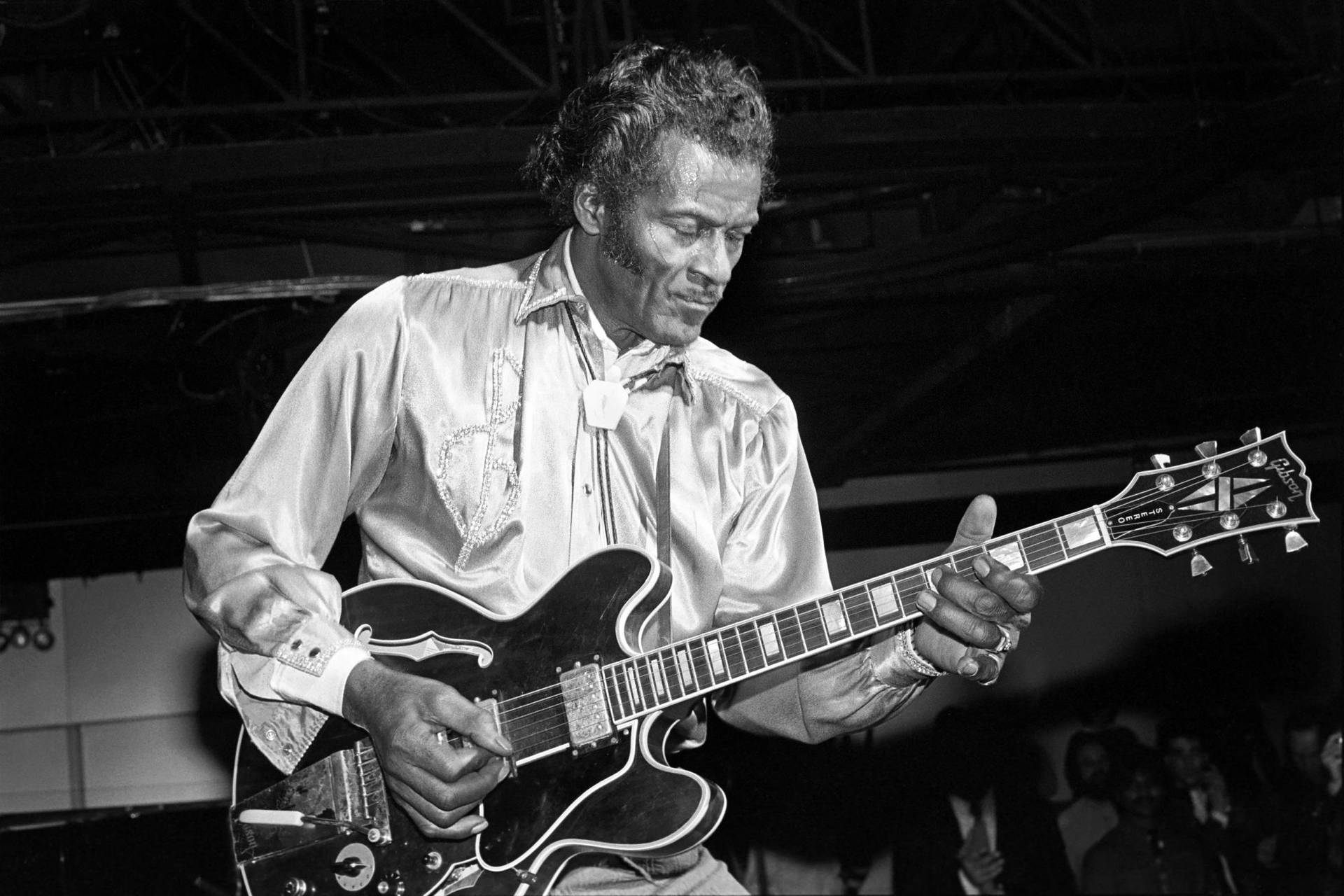 Legendary Rock N' Roll Phenomenon - Chuck Berry Performing Live At The Red Parrot Club Background