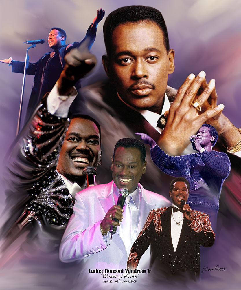 Legendary Singer Luther Vandross Poster Background