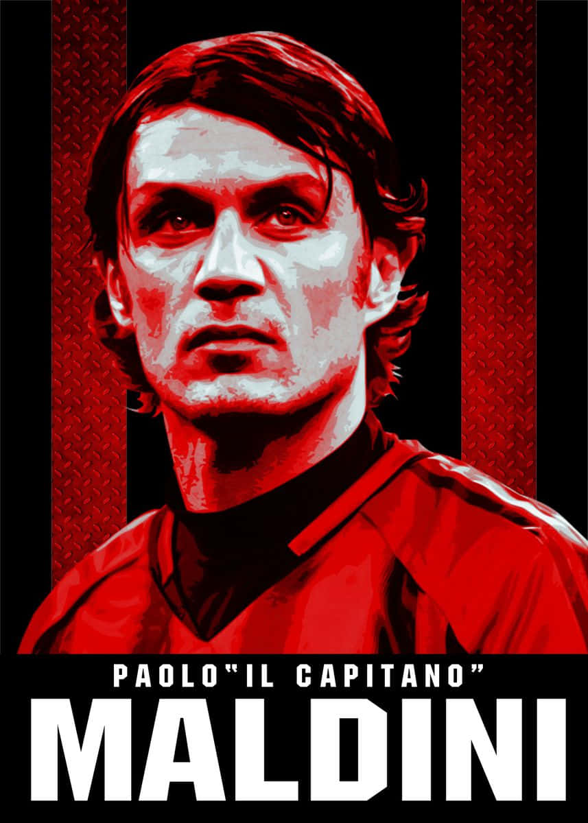 Legendary Soccer Player Paolo Maldini Background