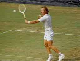 Legendary Tennis Player, Rod Laver, In Field Action Background