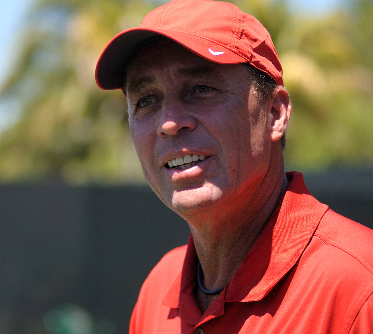 Legendary Tennis Pro Ivan Lendl In Action