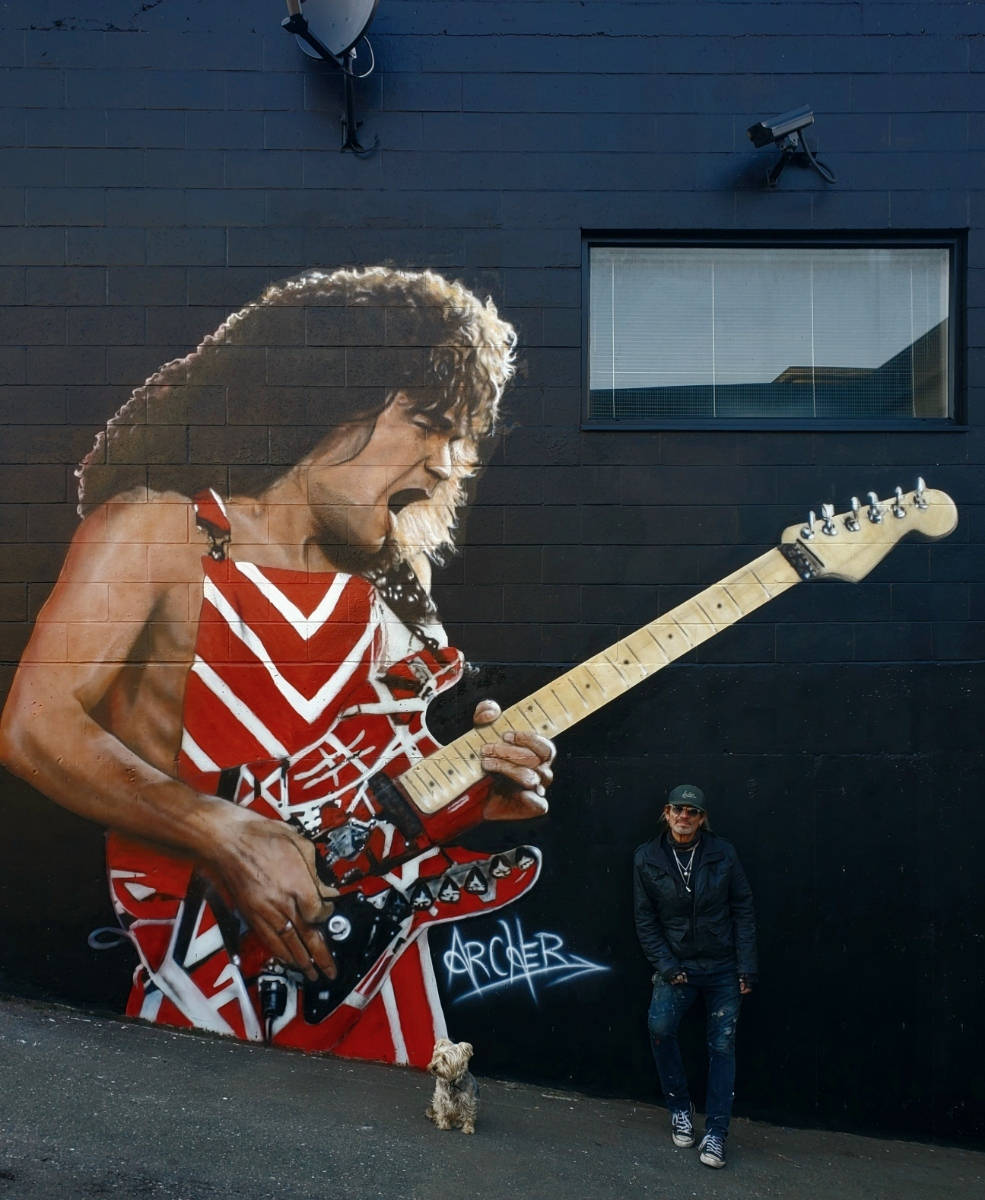 Legendary Van Halen Band Masterpiece Painting Background