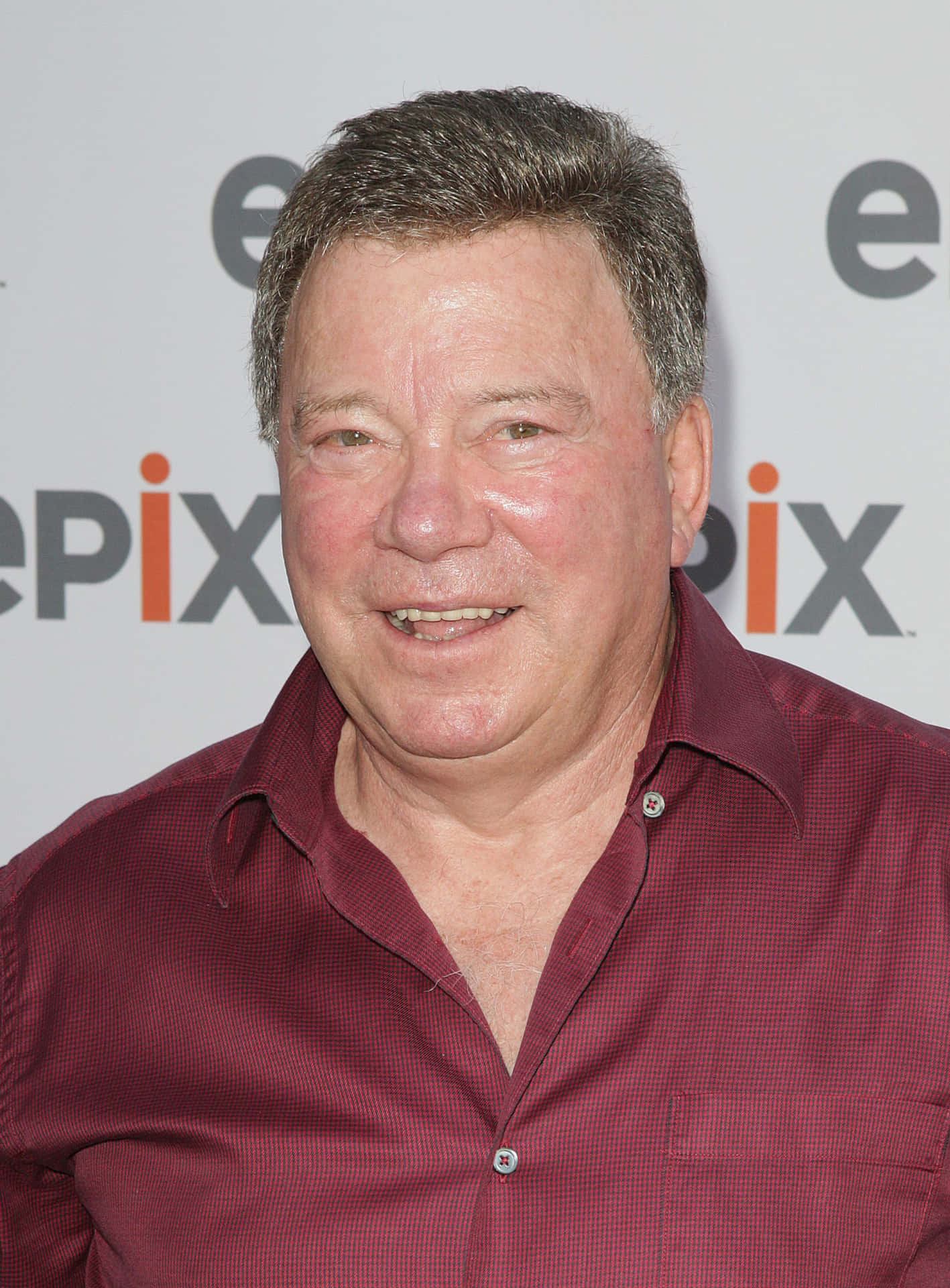 Legendary William Shatner In A Classic Pose Background