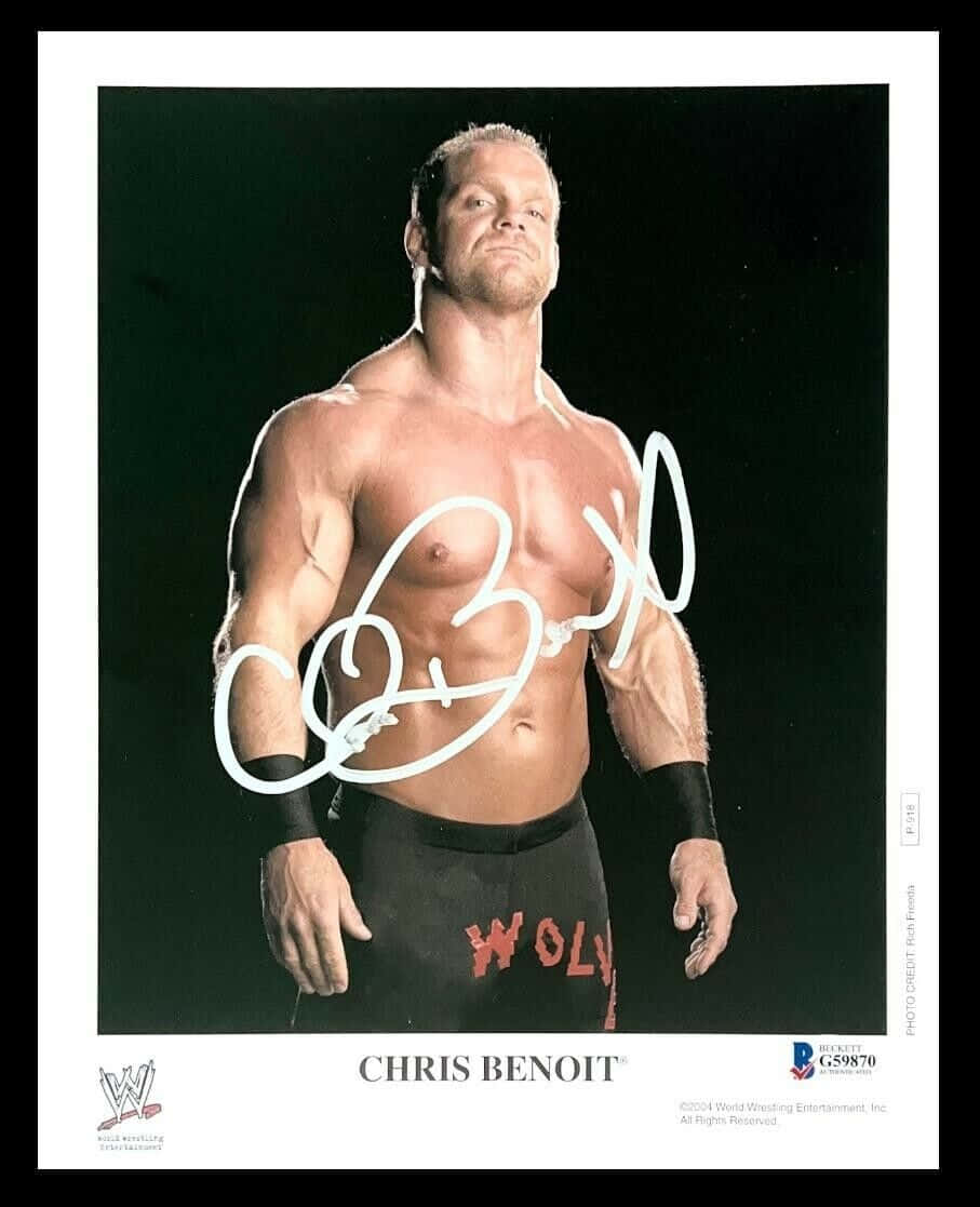 Legendary Wrestler Chris Benoit Signed Photograph