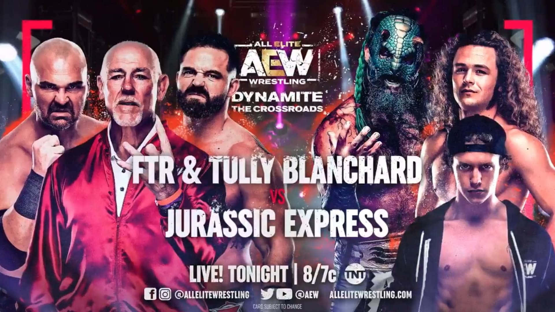 Legendary Wrestler - Tully Blanchard In Aew Promo Poster Background