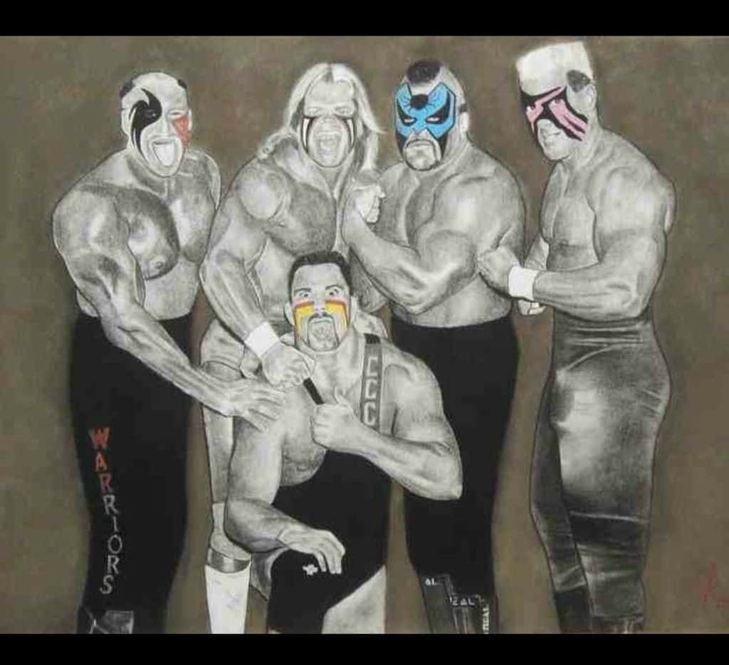 Legendary Wrestlers Artwork Background