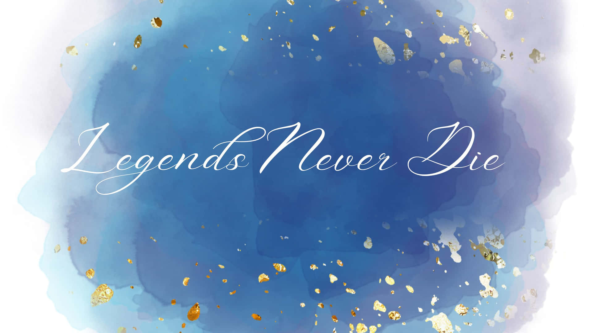 Legends Never Die Blue Art