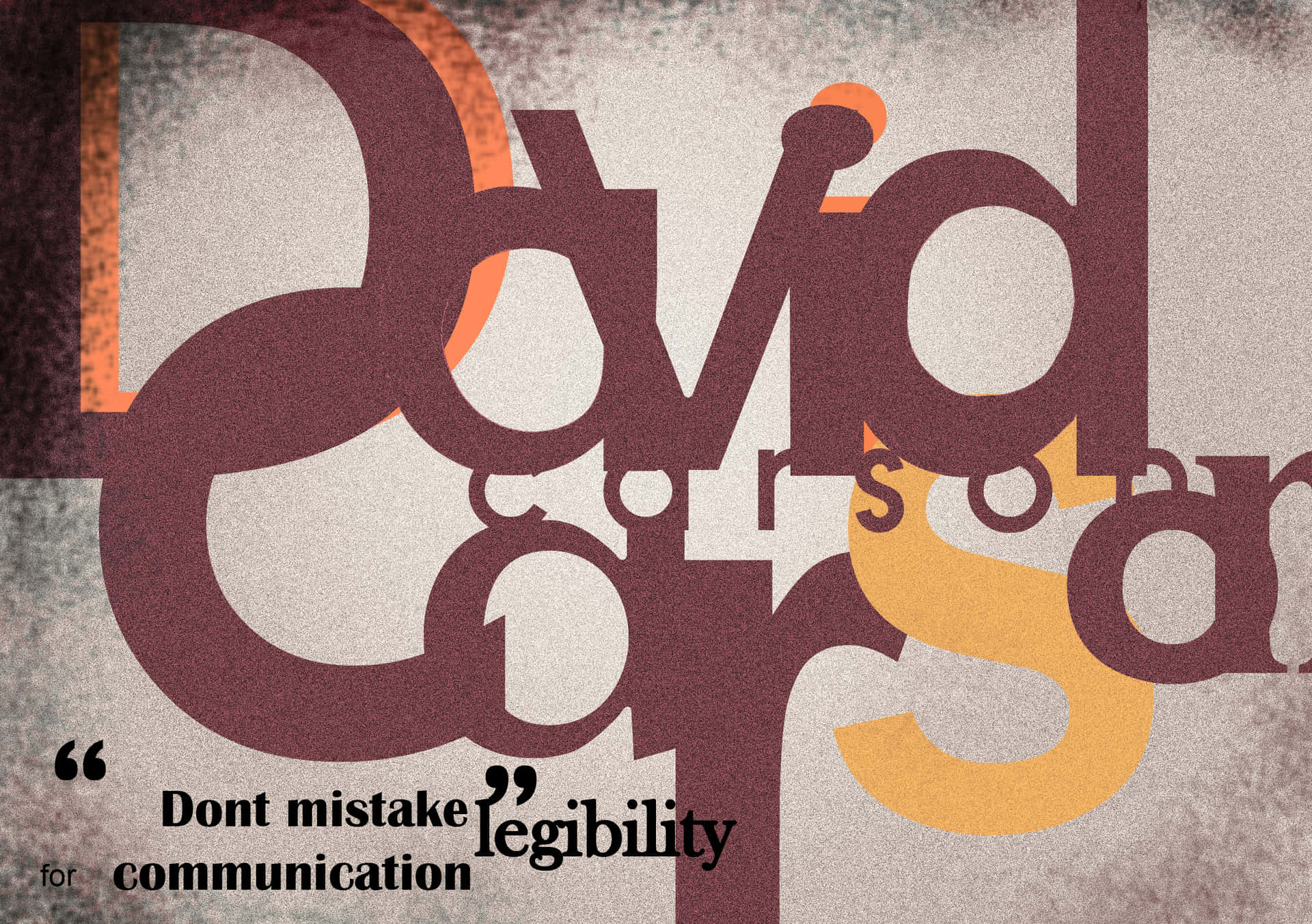 Legible Communication Quote Background