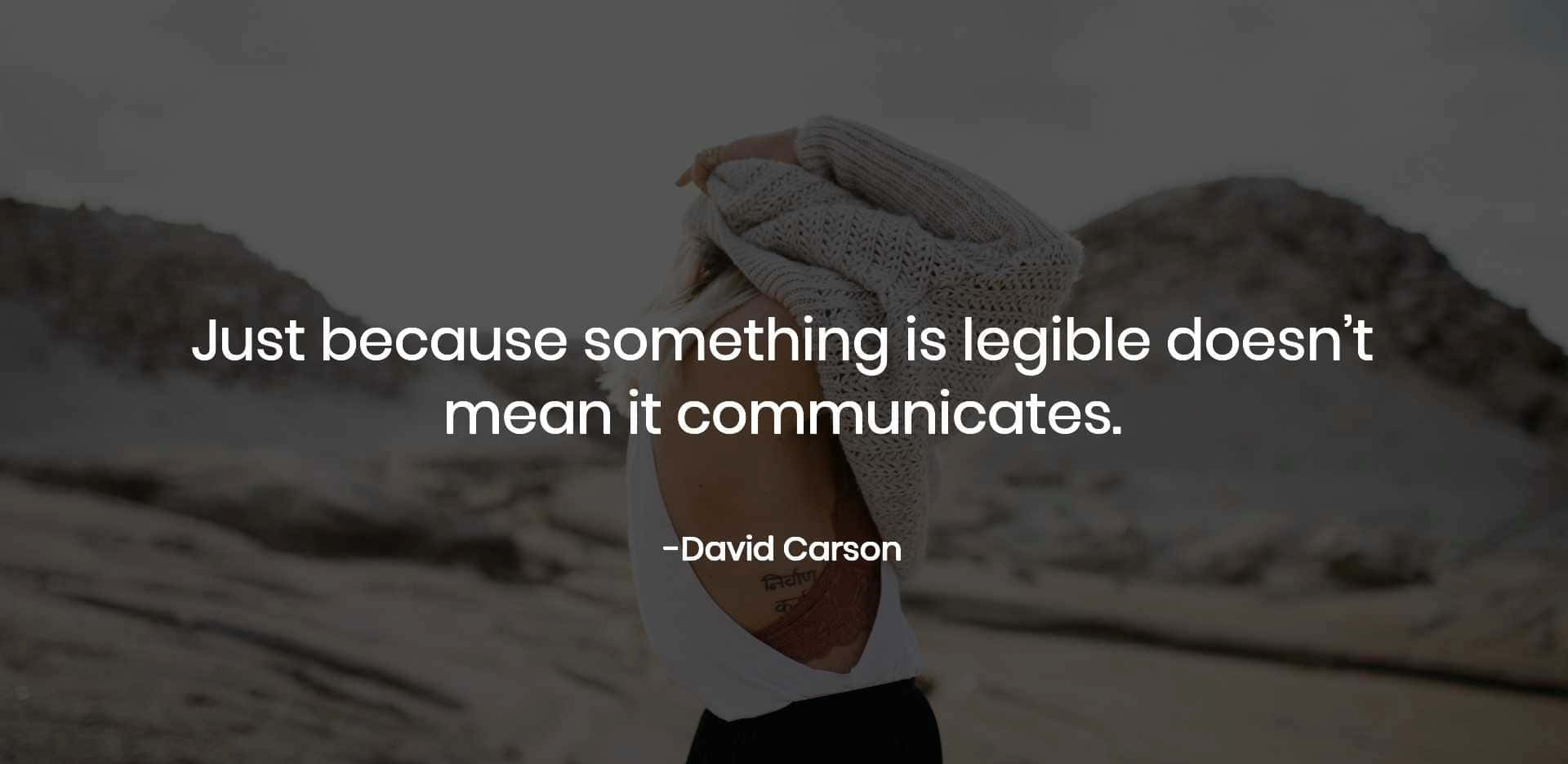 Legible Covering Head Quote Background