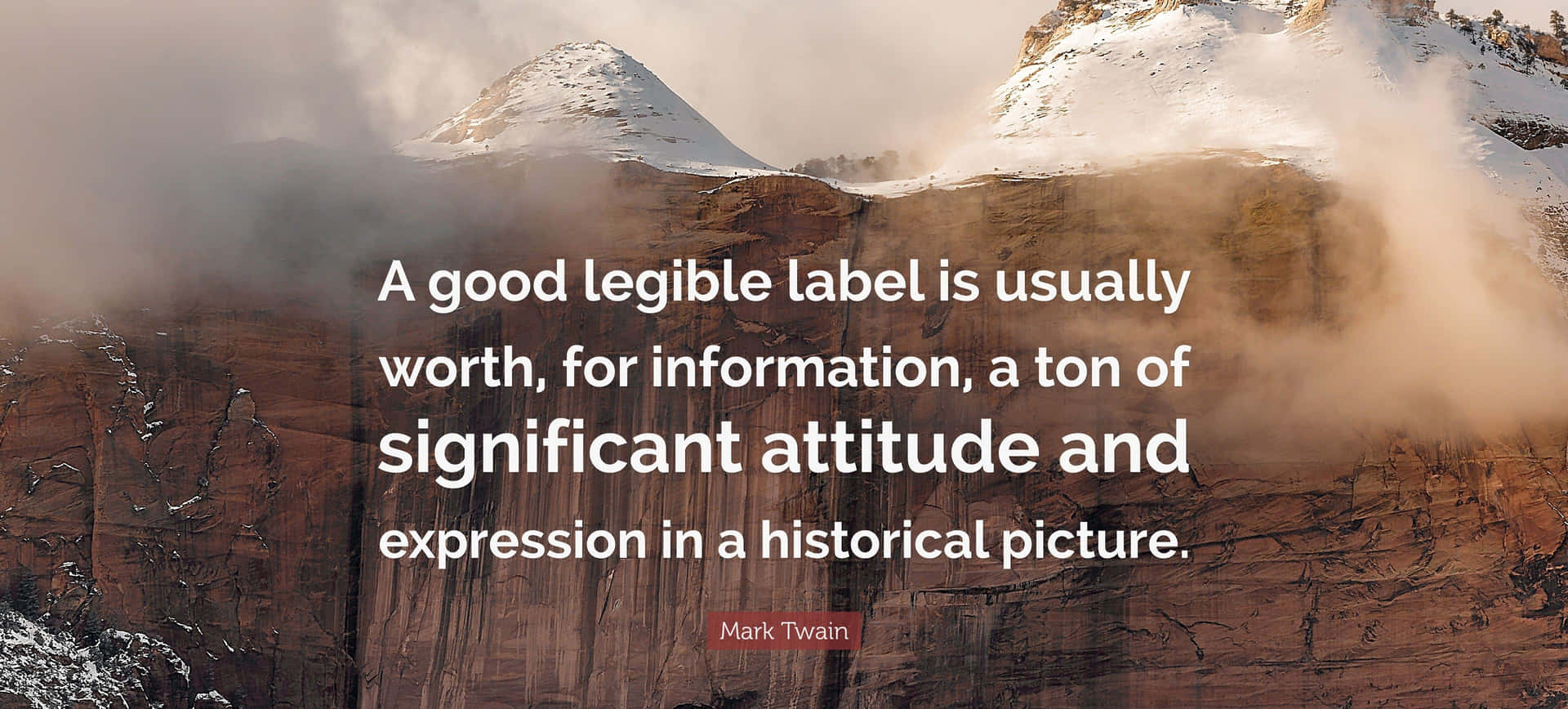 Legible Label Quote Background