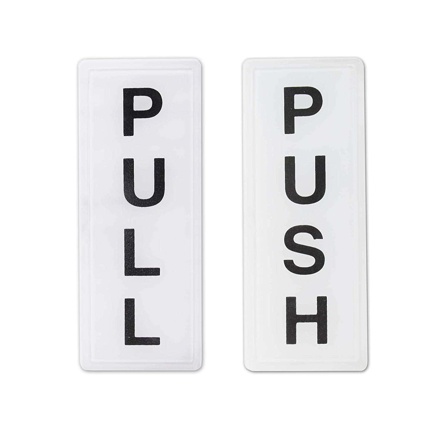 Legible Push Pull Signs Background