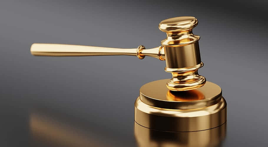 Legislative Gold Gavel Background