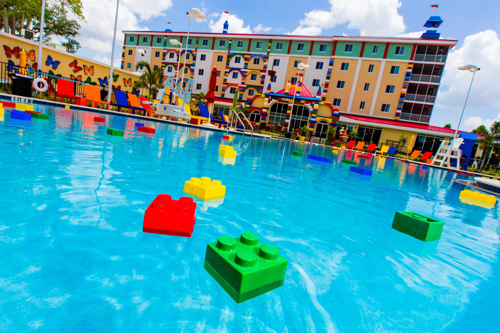 Lego Inflatable Blocks At Legoland Resort