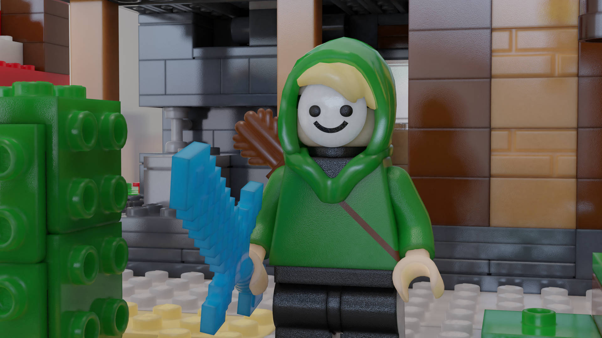 Lego Minecraft Dream Background