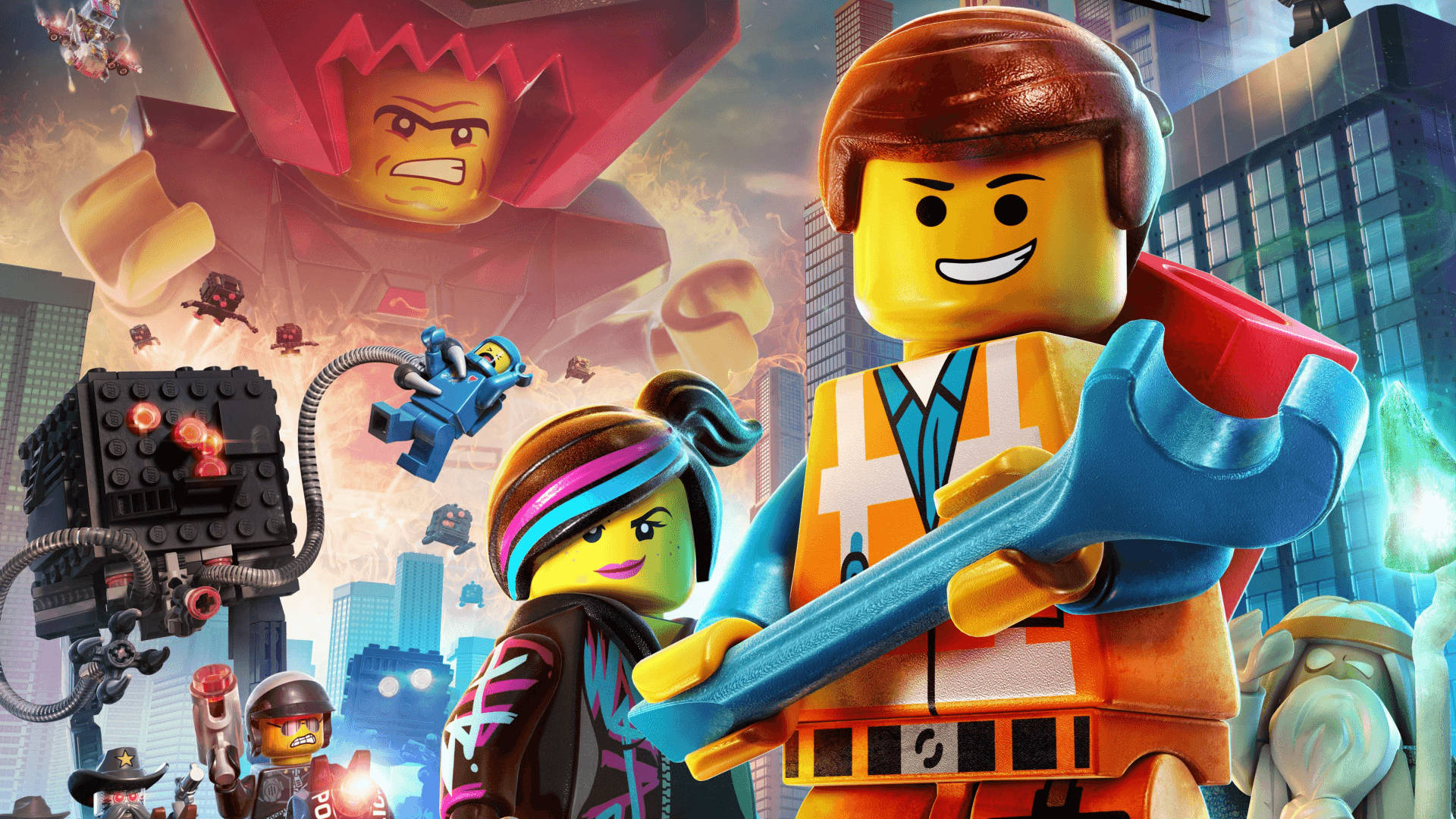 Lego Movie Video Game Pose Background