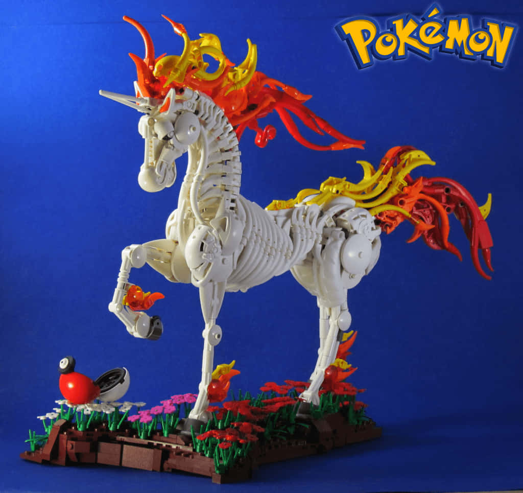Lego Rapidash Pokemon Creation Background