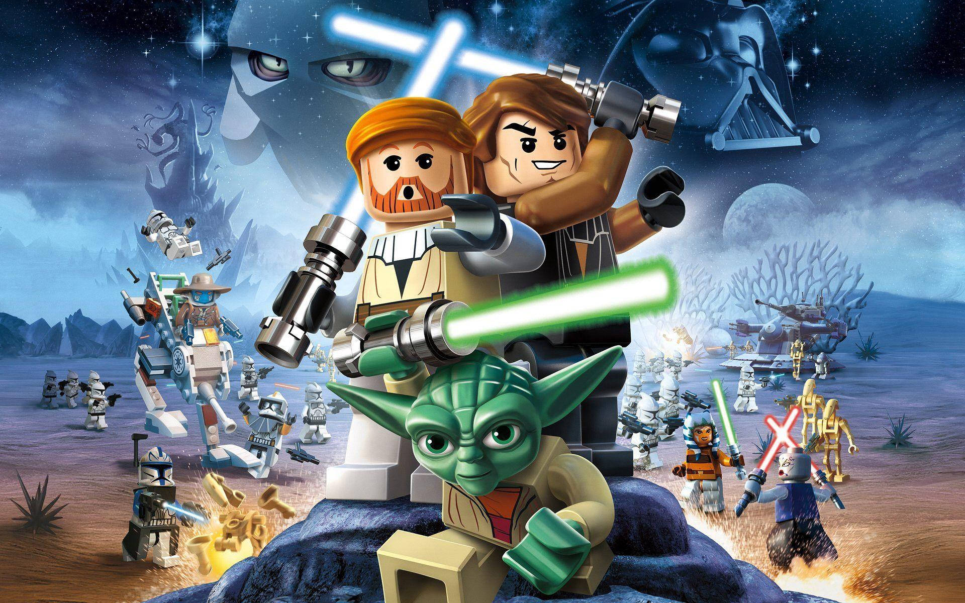 Lego Star Wars With Obi-wan And Anakin Background