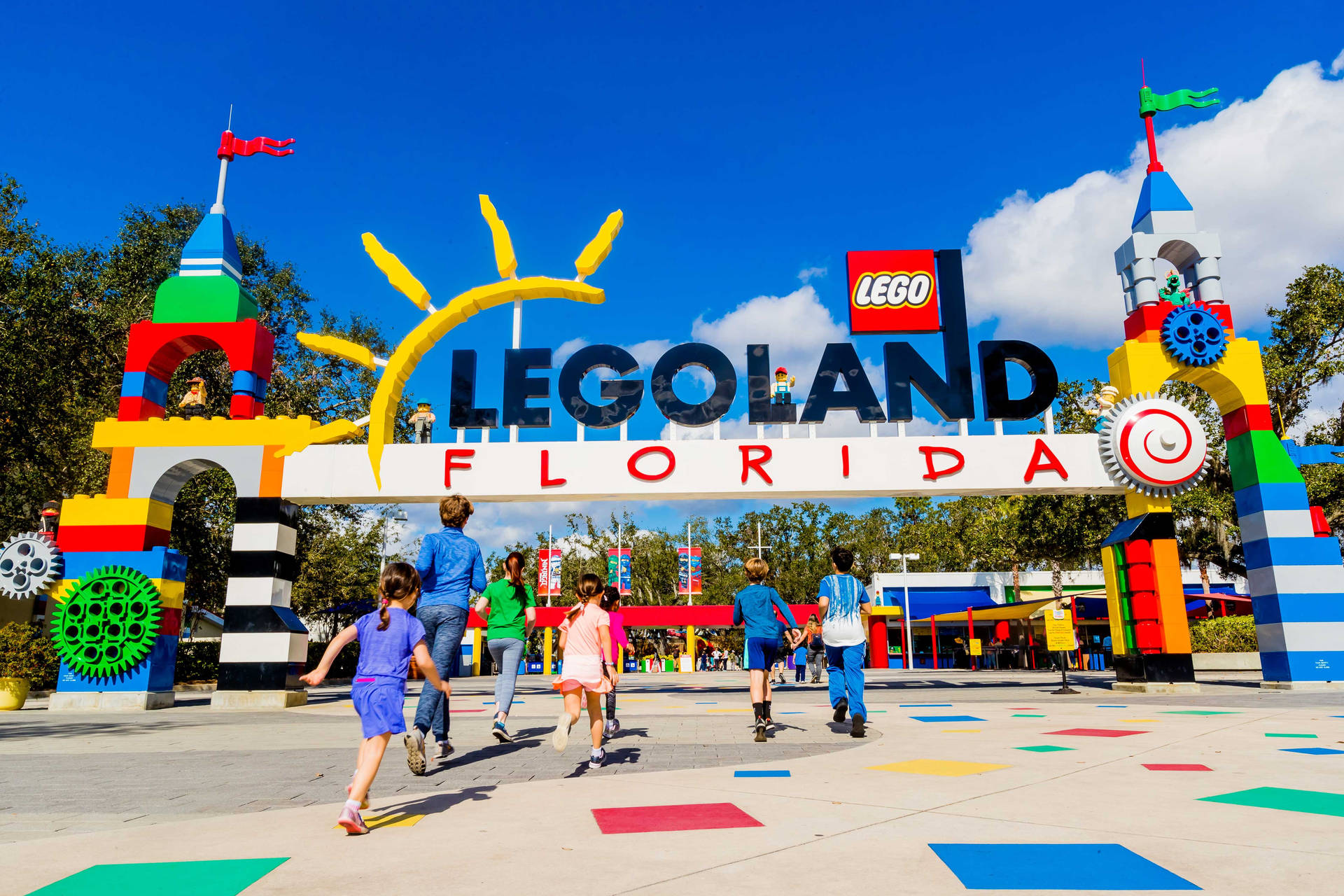 Legoland Florida Entrance Background