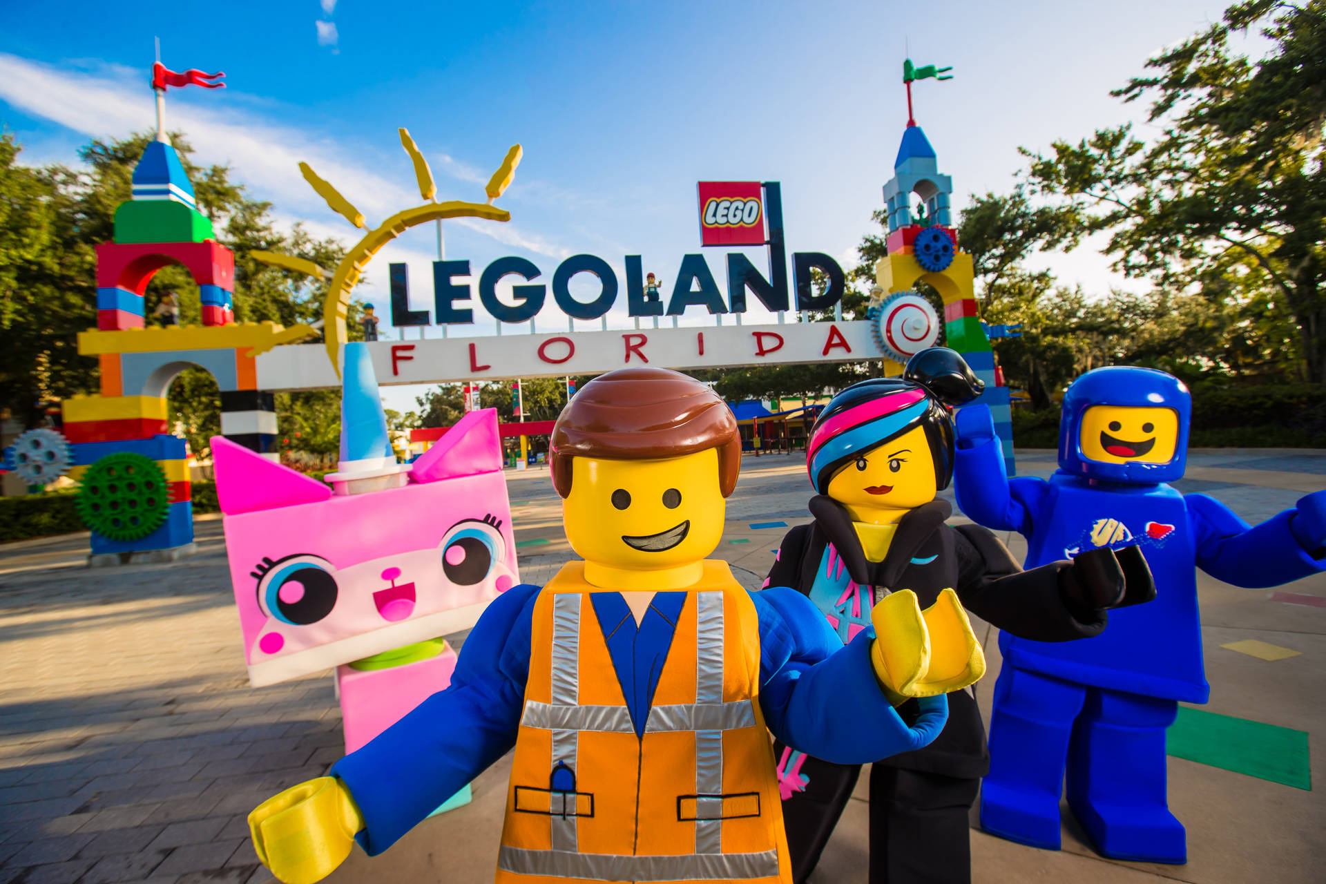 Legoland Florida With Characters Background