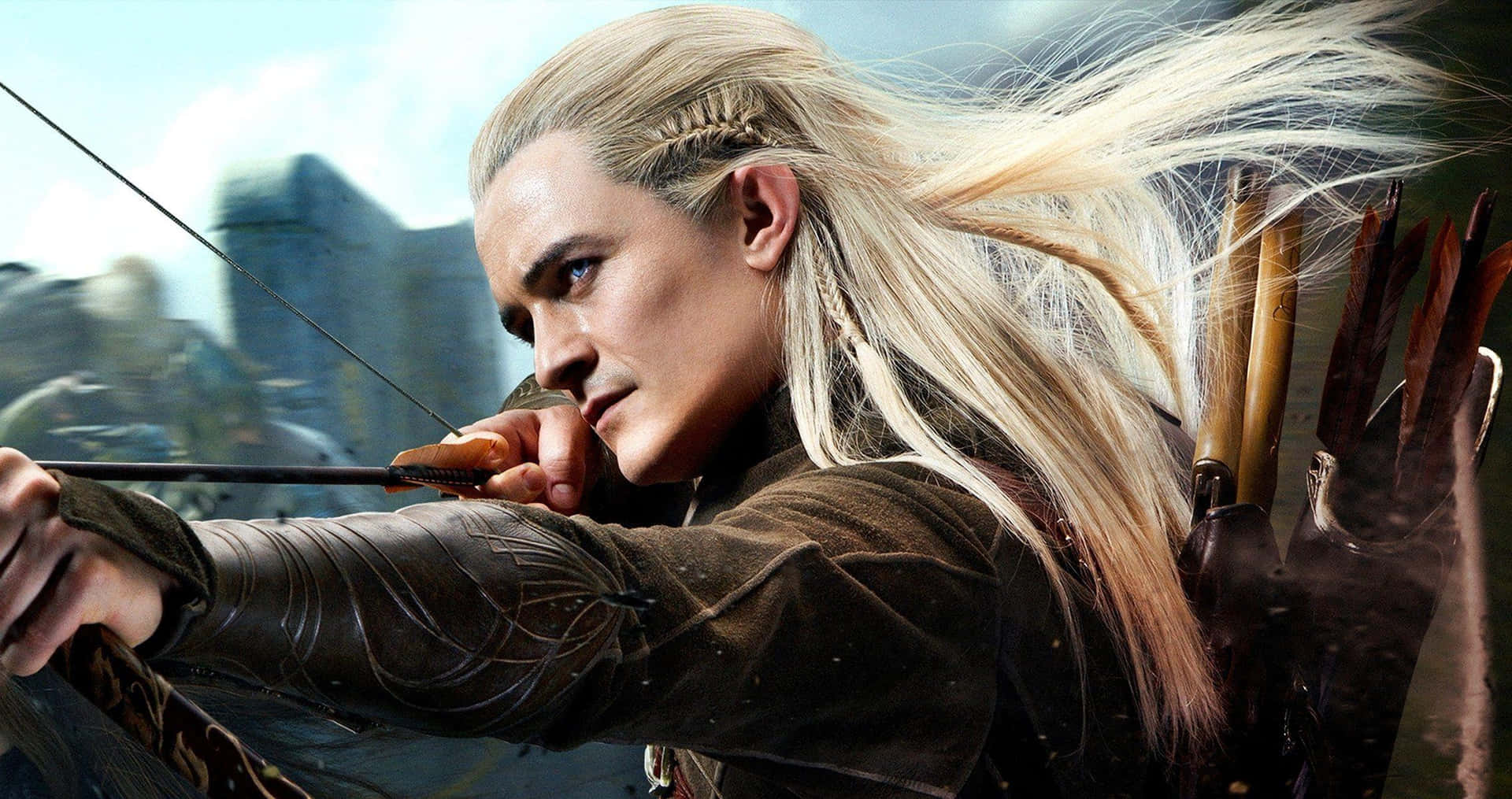 Legolas The Elven Warrior In Lord Of The Rings Background