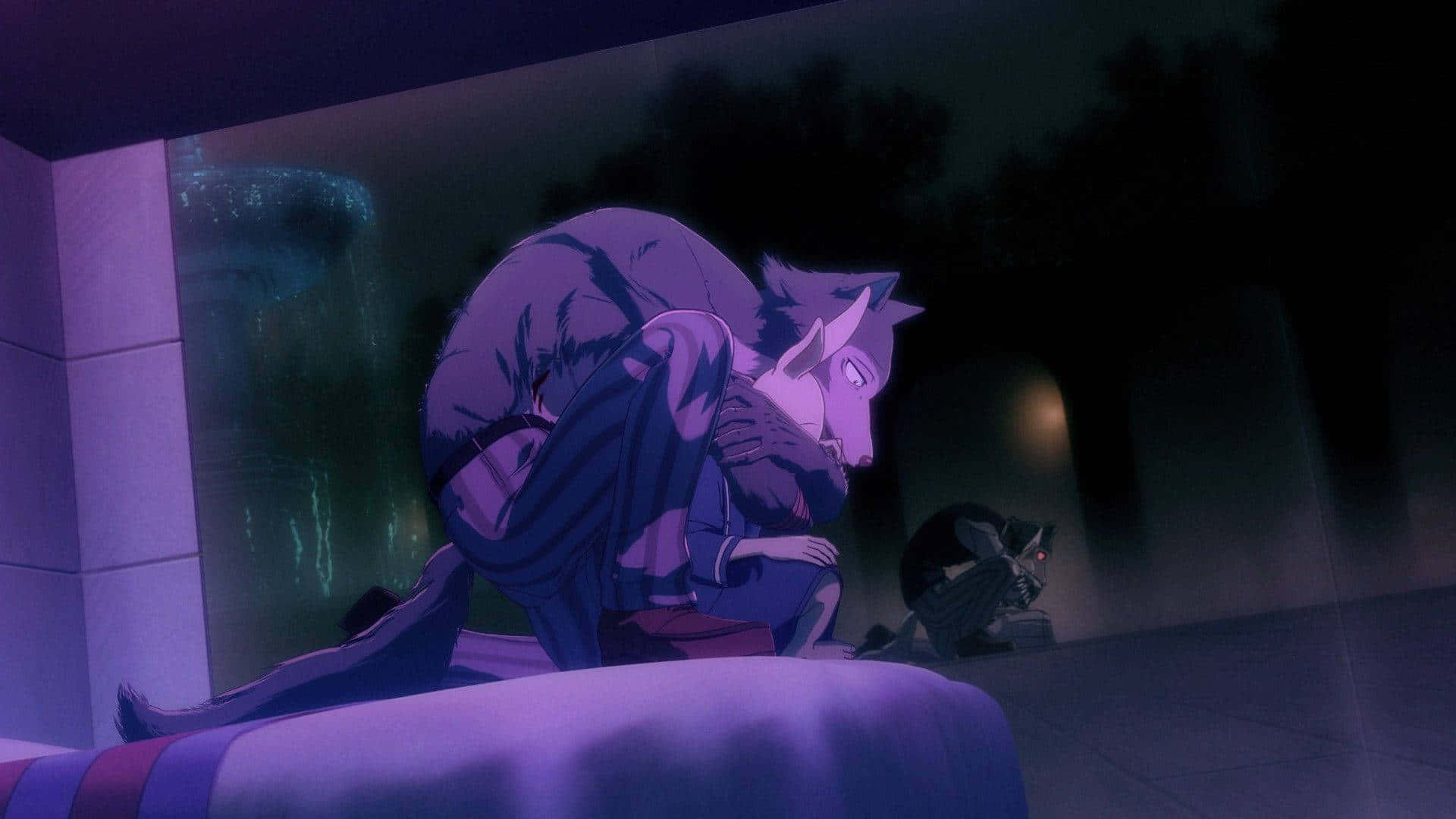 Legosi Stares Intently Background