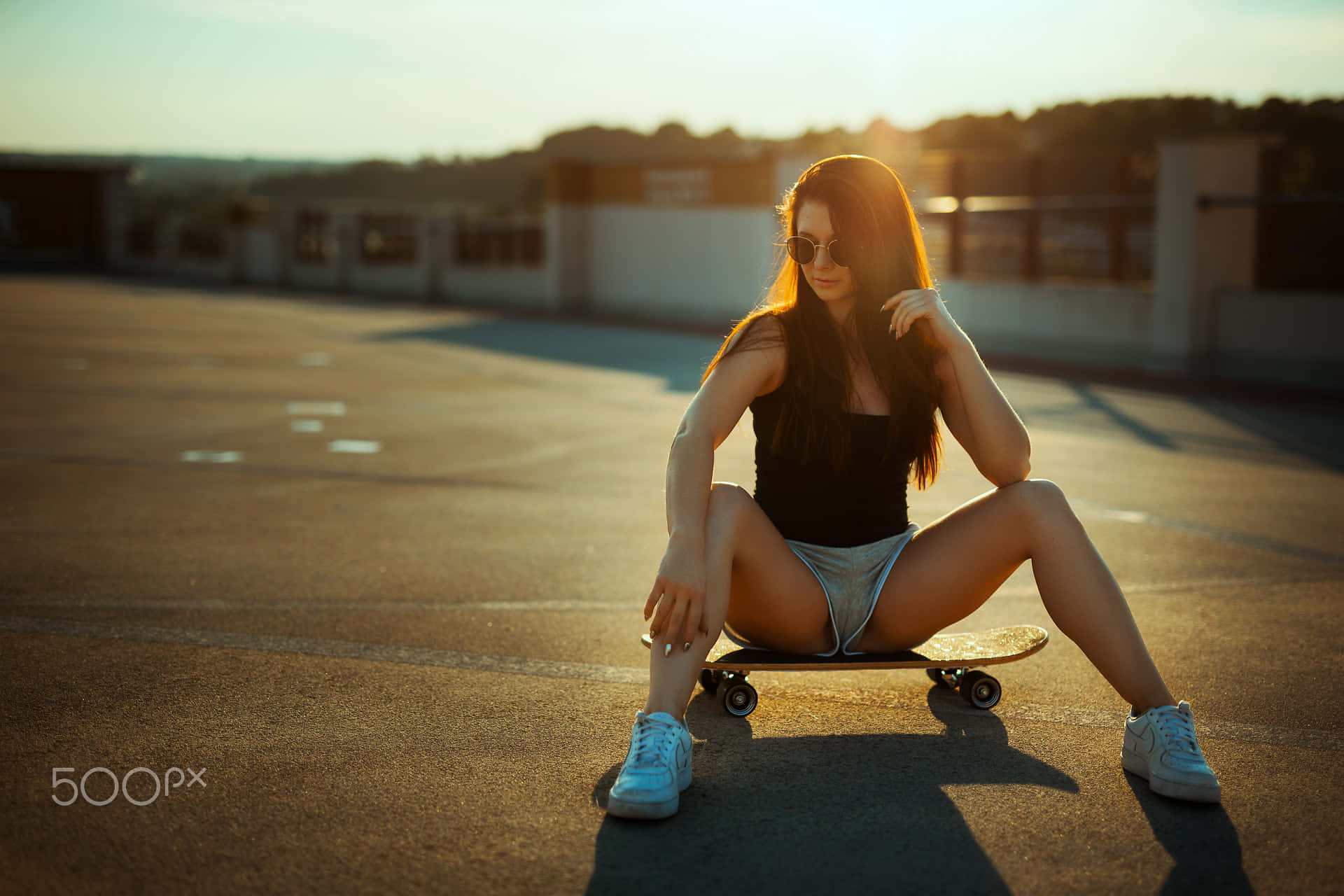 Legs Spread Of A Skater Background