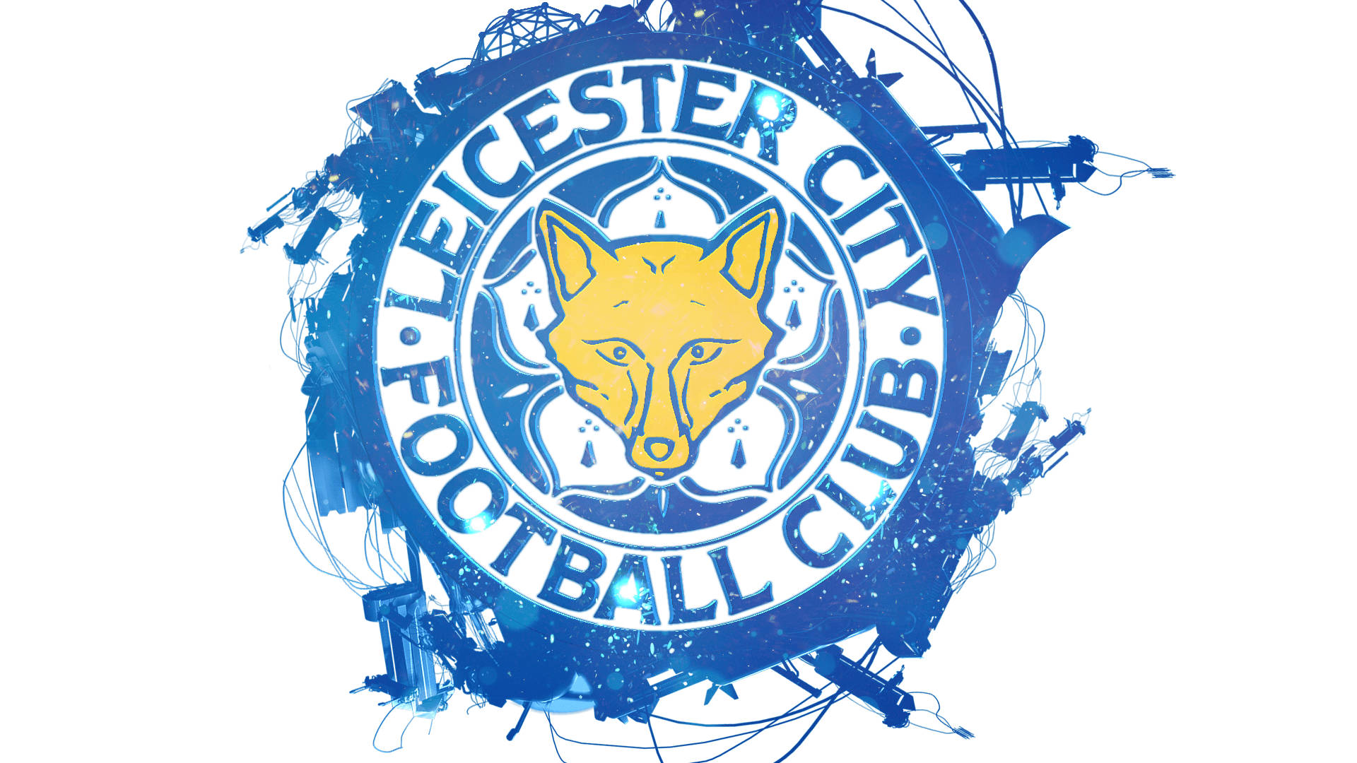 Leicester City Cityscape Logo Background