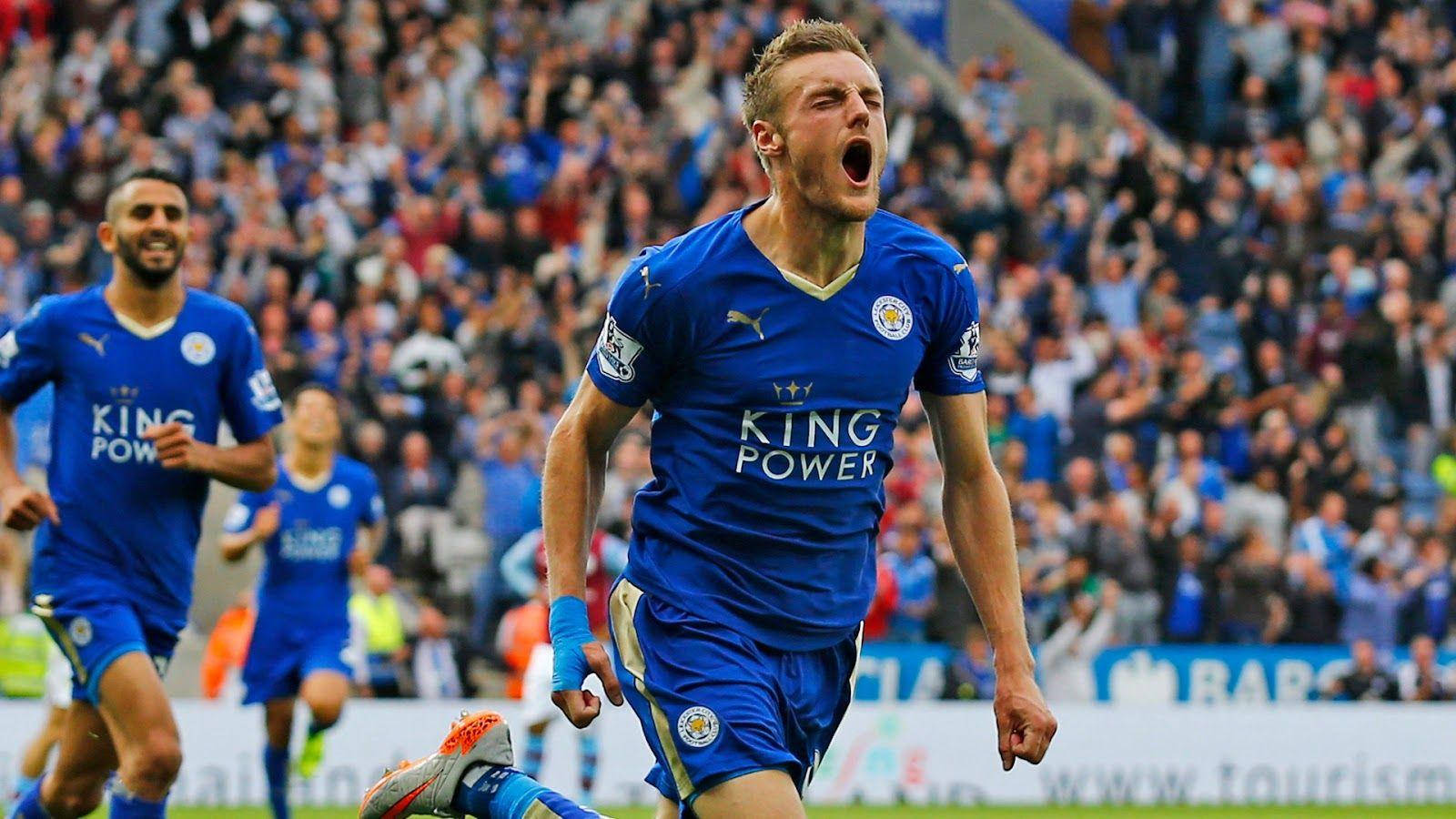 Leicester City Players Celebrating