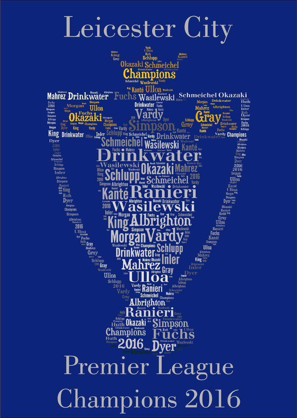 Leicester City Word Trophy Background