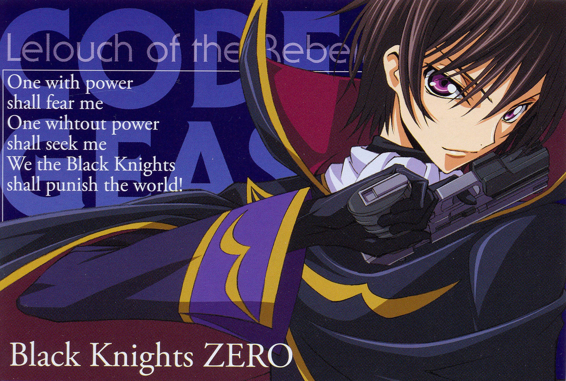 Lelouch Lamperouge Black Knights Background