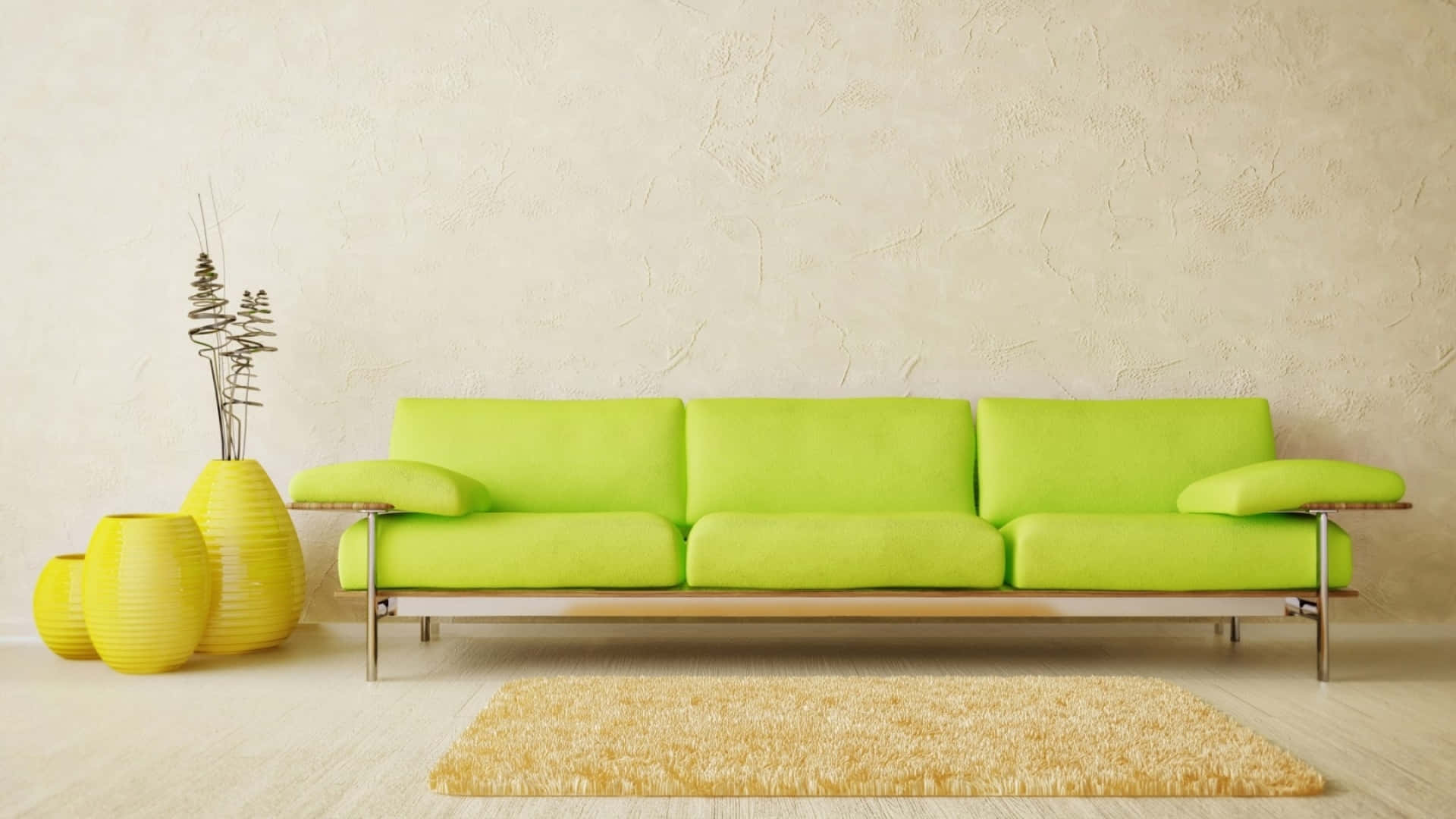 Lemon And Lime Interior Design Background