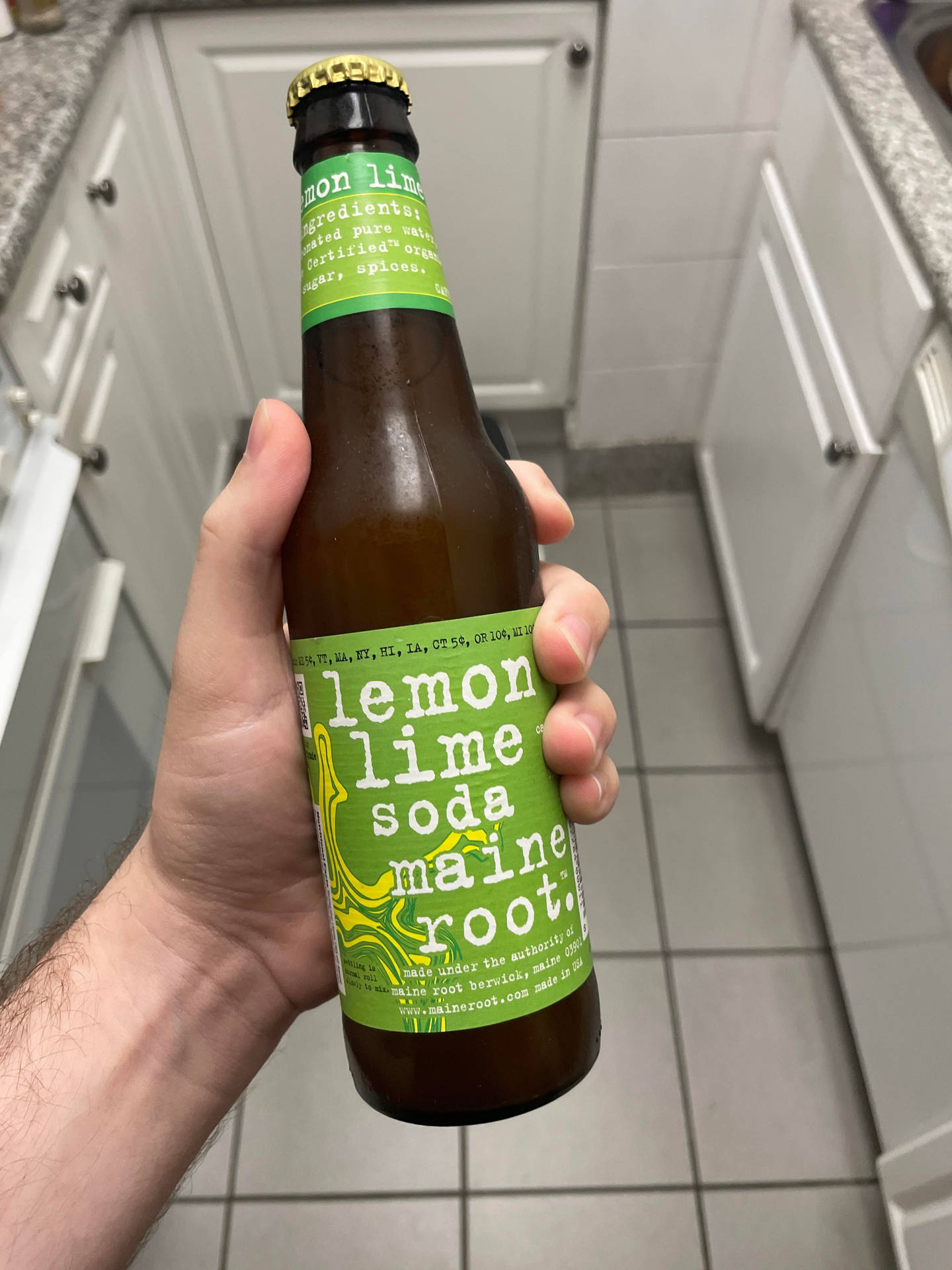 Lemon Lime Soda Maine Root Drink Background