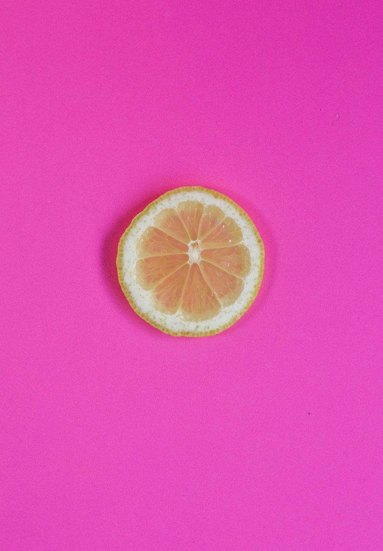 Lemon Slice Pink Ipad 2021 Background