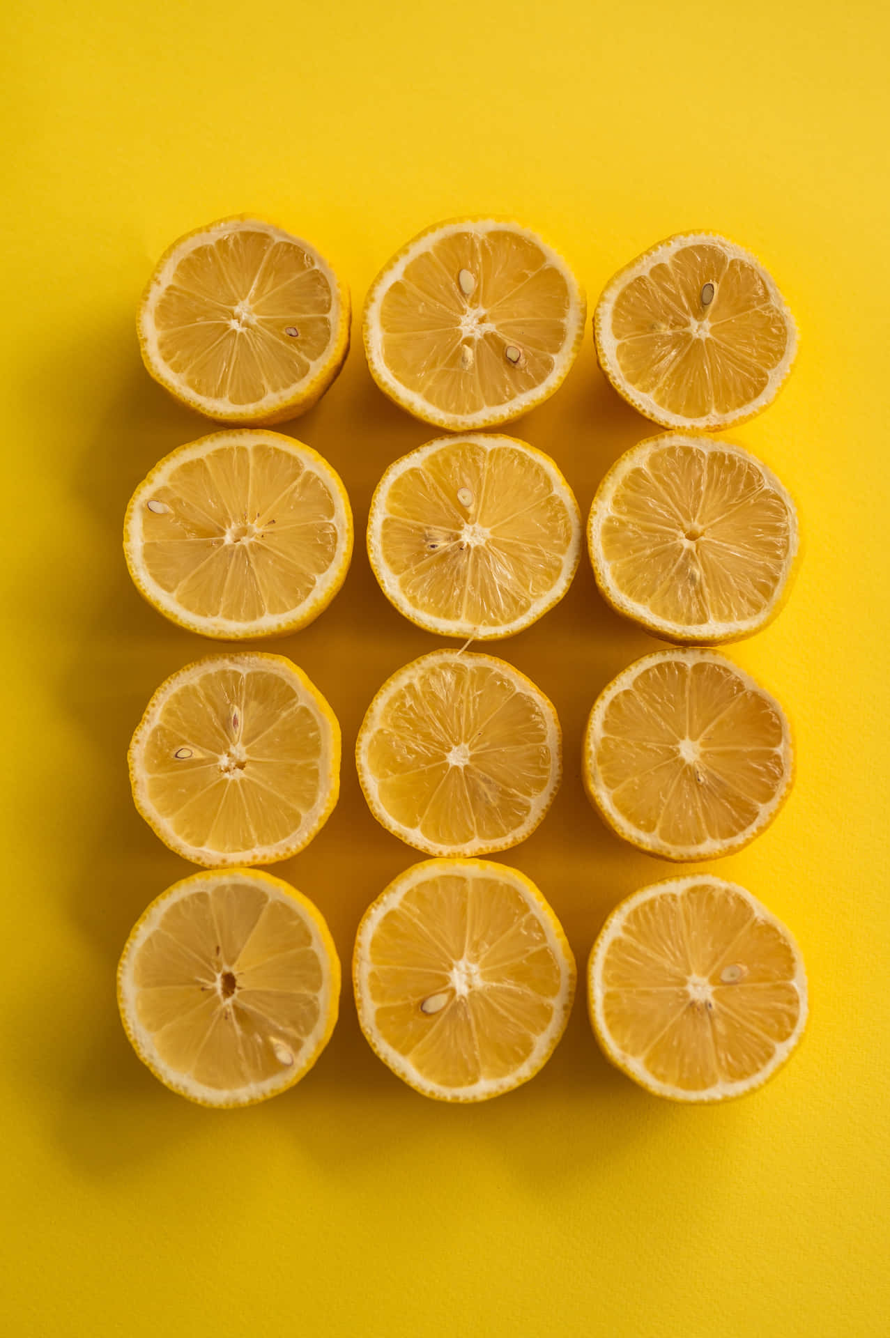 Lemon Yellow Background Iphone Background