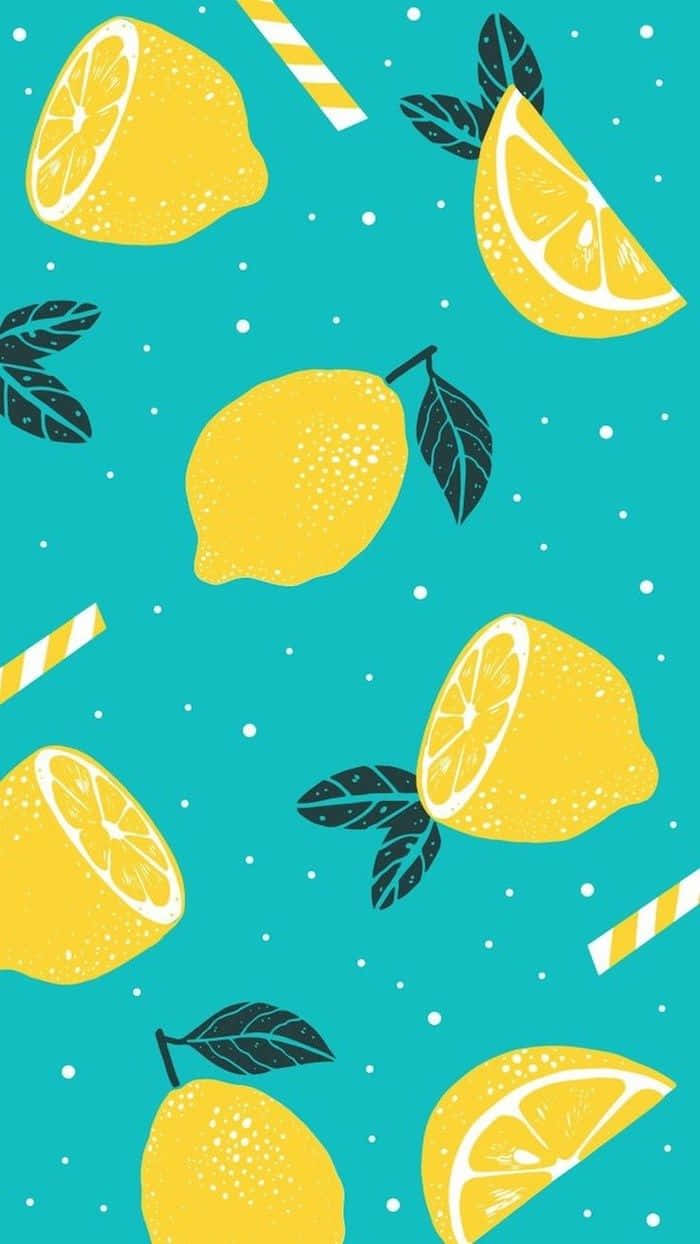 Lemons And Straws Pattern