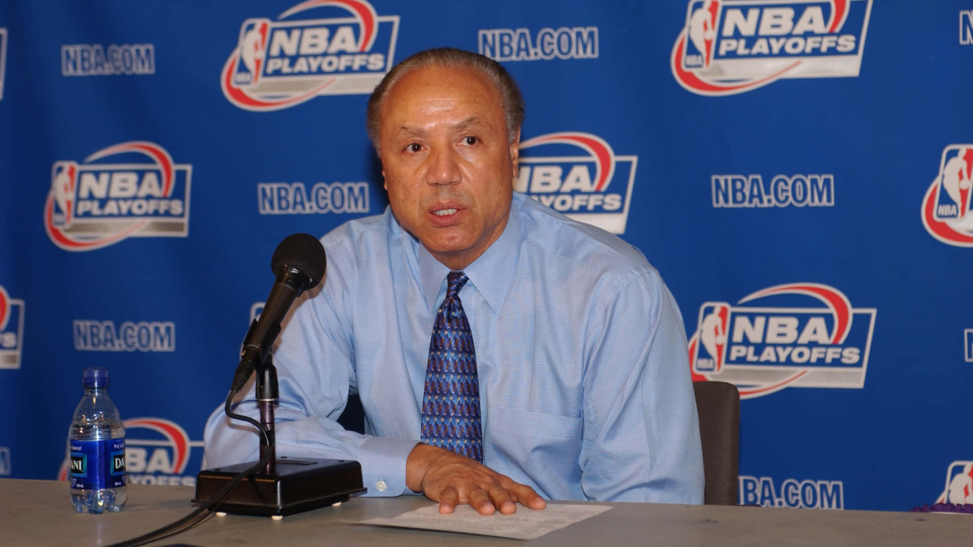 Lenny Wilkens Press Conference Background